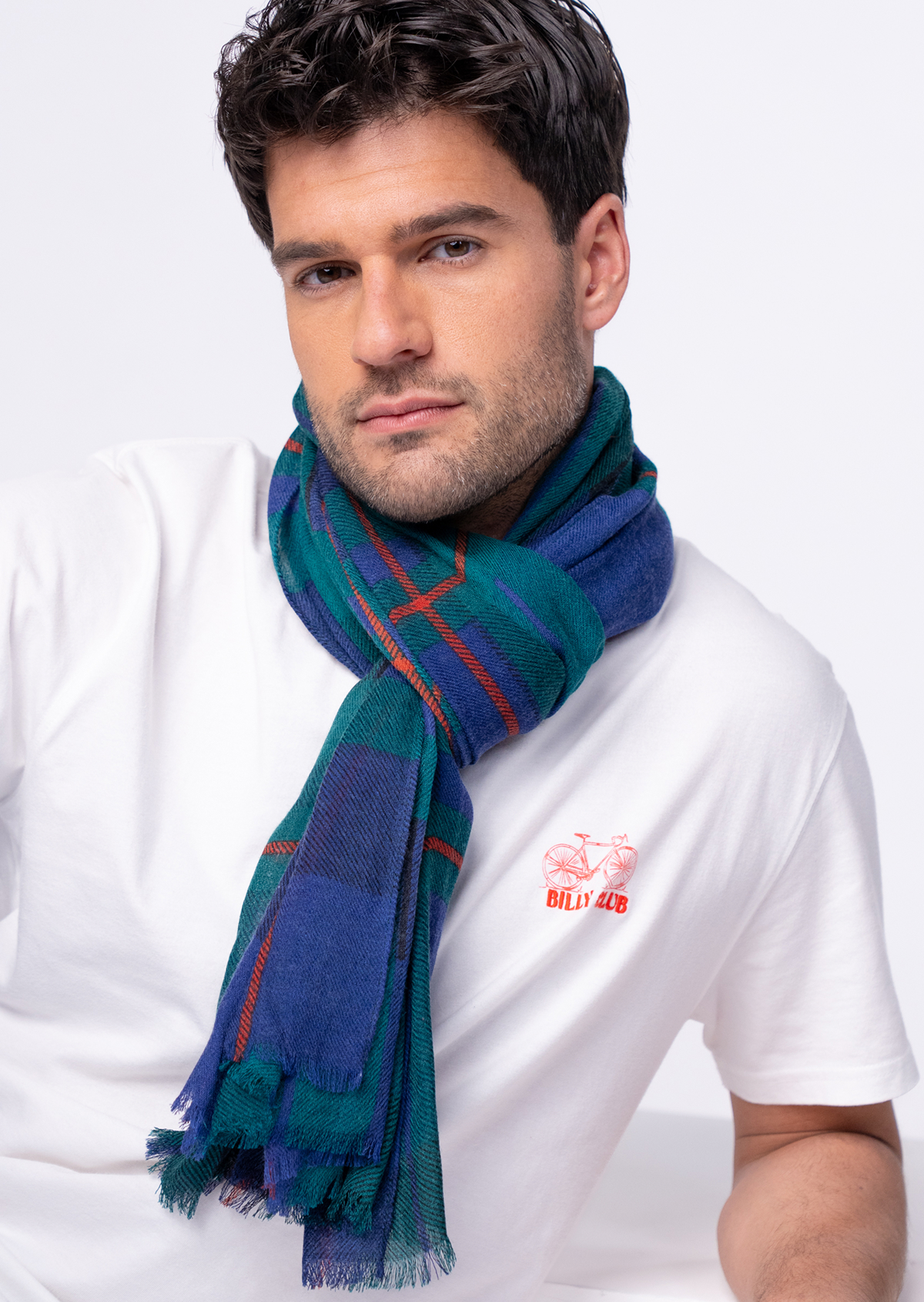 Foulard en laine BILLYBELT Bleu