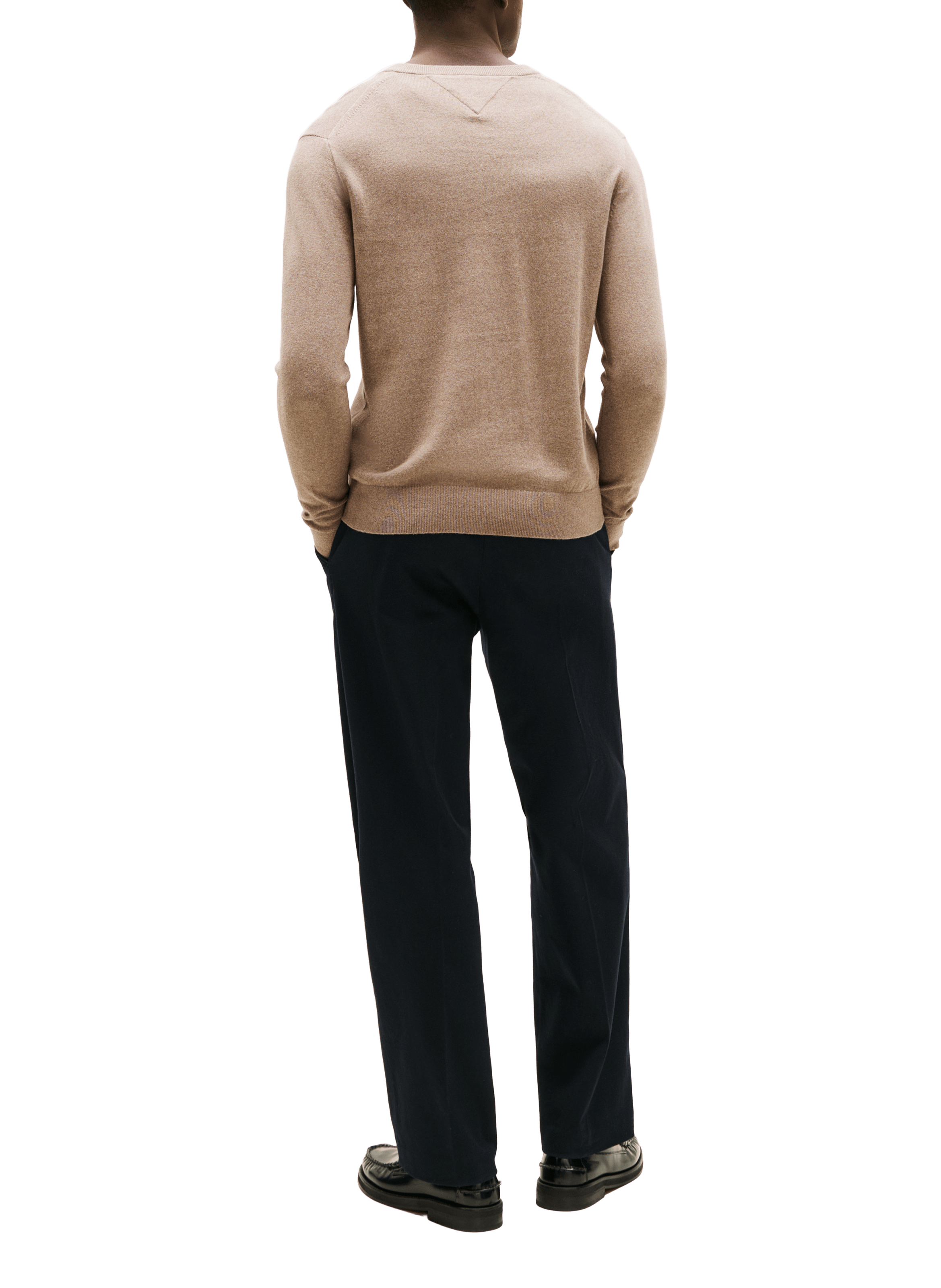 Cotton and cashmere jumper TOMMY HILFIGER Brown