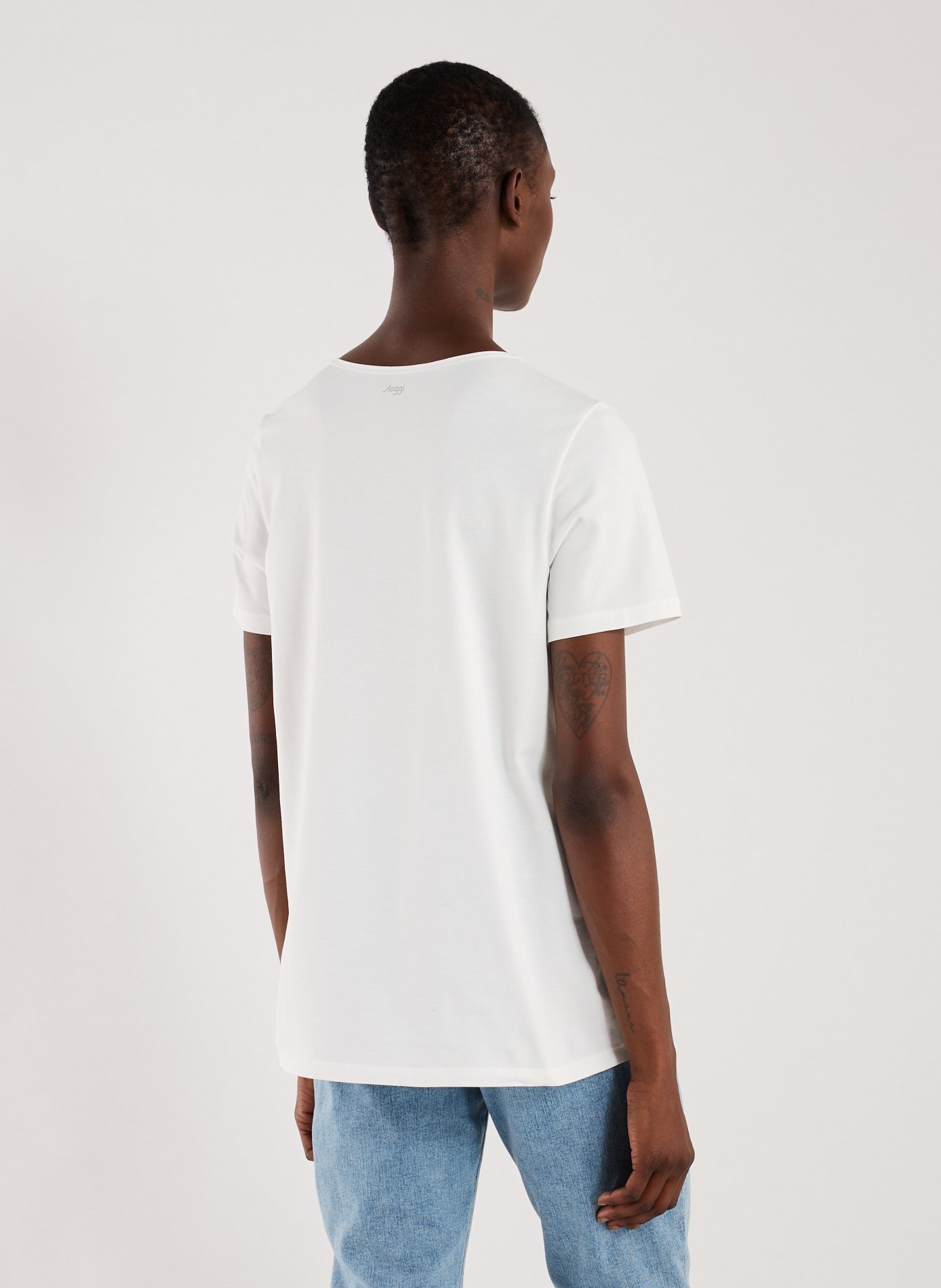 T-shirt en coton mélangé SLOGGI Blanc
