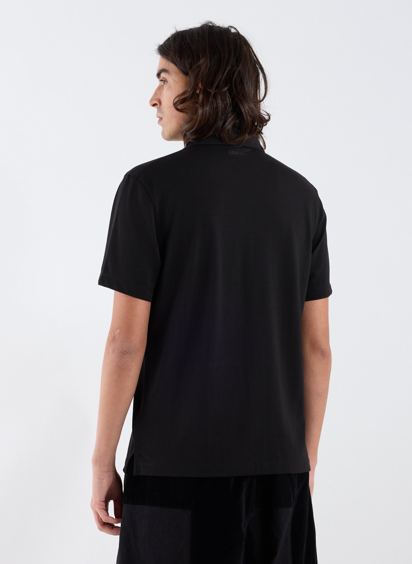 Polo à manches courtes CALVIN KLEIN Noir