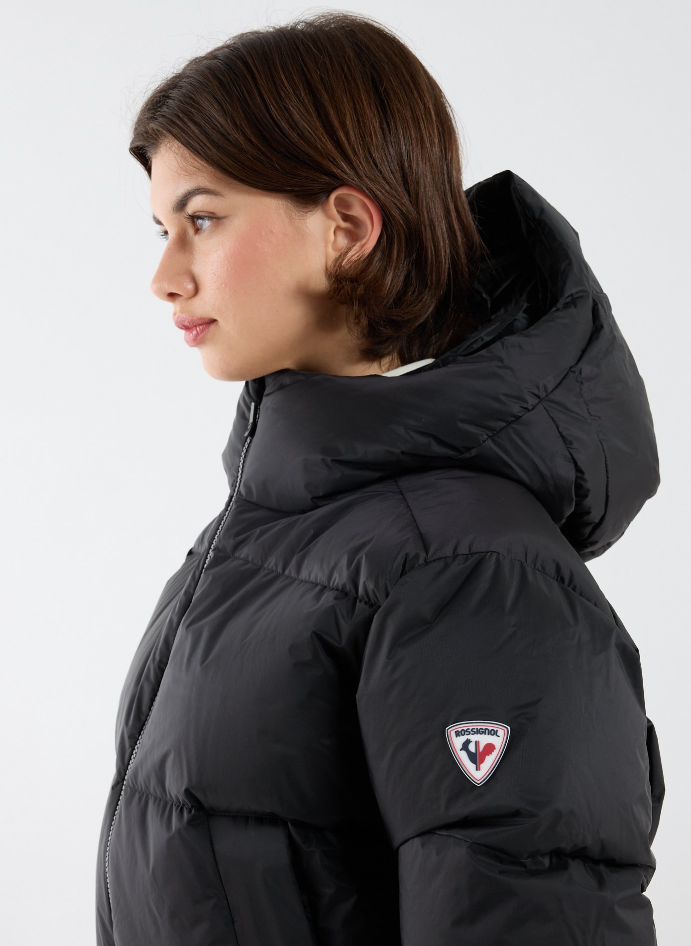 Quilted ski jacket ROSSIGNOL Black