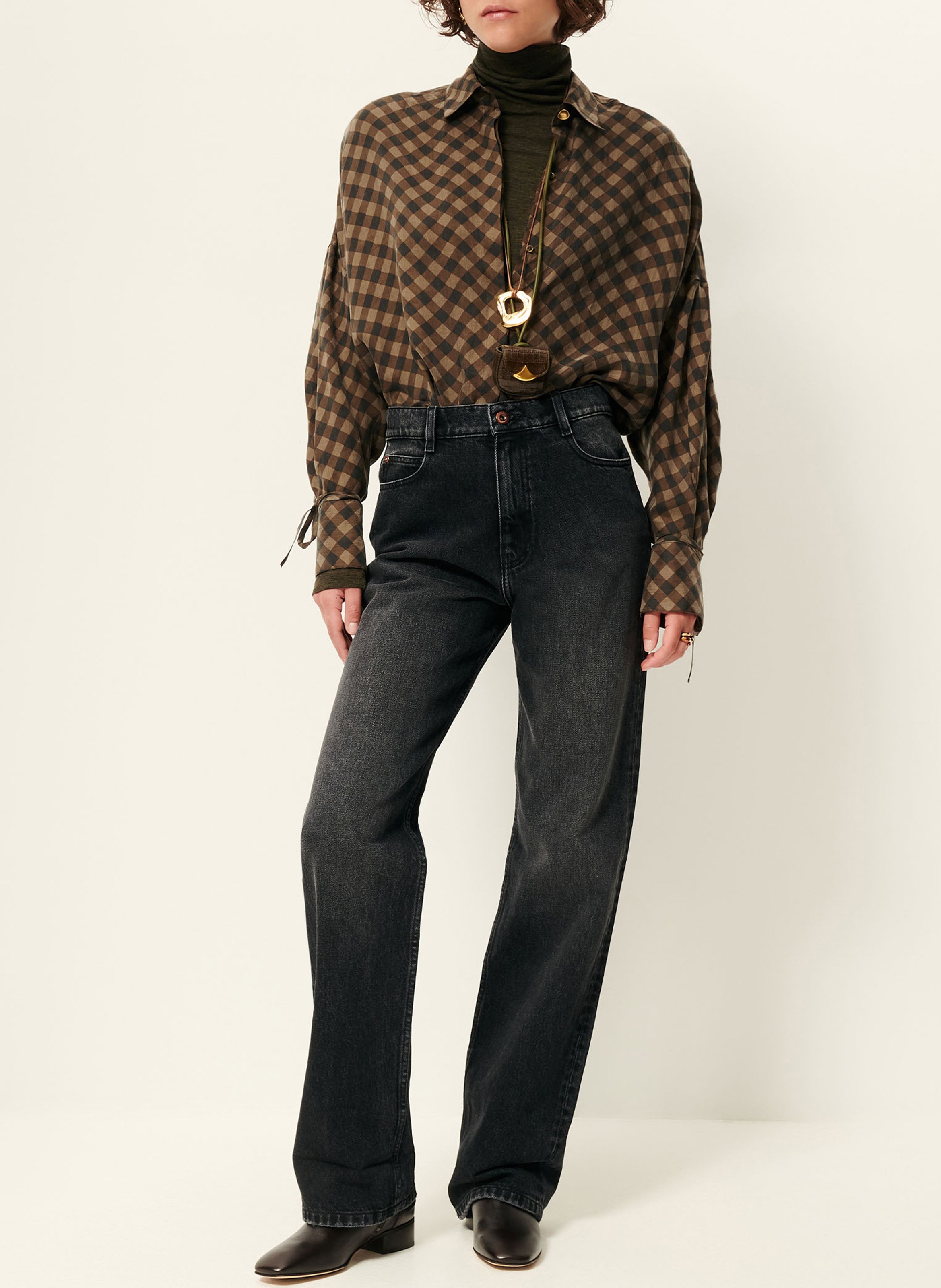 Chemise ample à carreaux armanchecks SESSUN Multicolore