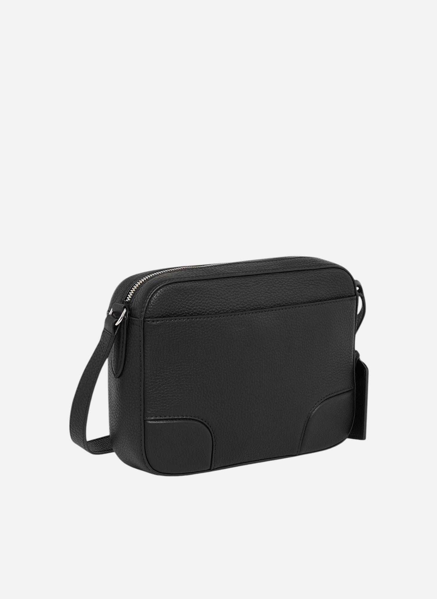 Sac bandoulière moyen modèle romy en cuir grainé LE TANNEUR Noir