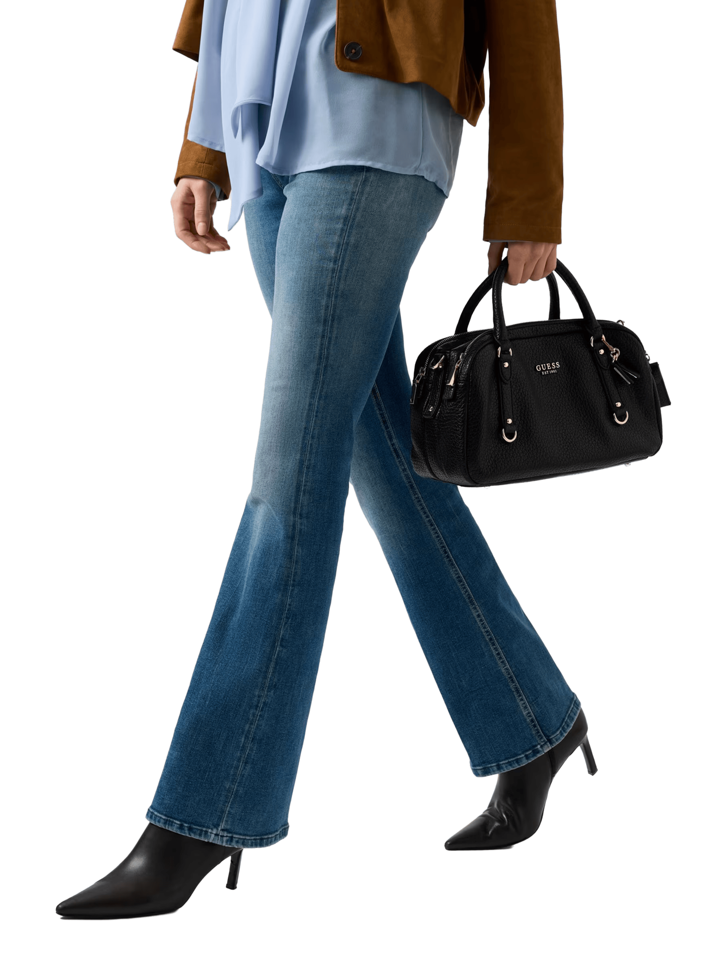 Bowling bag faux leather GUESS Black