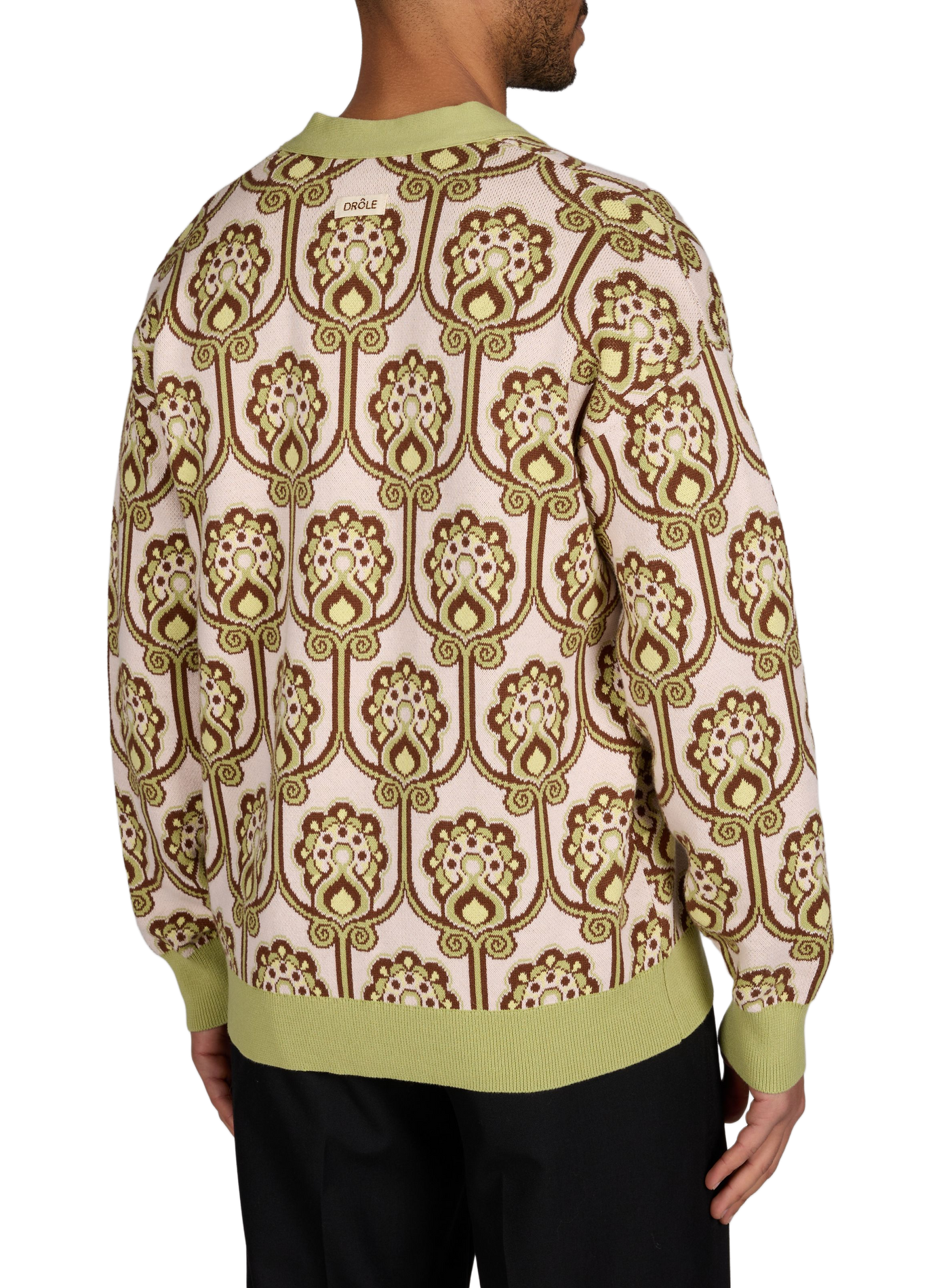 Cotton patterned cardigan DROLE DE MONSIEUR Pink