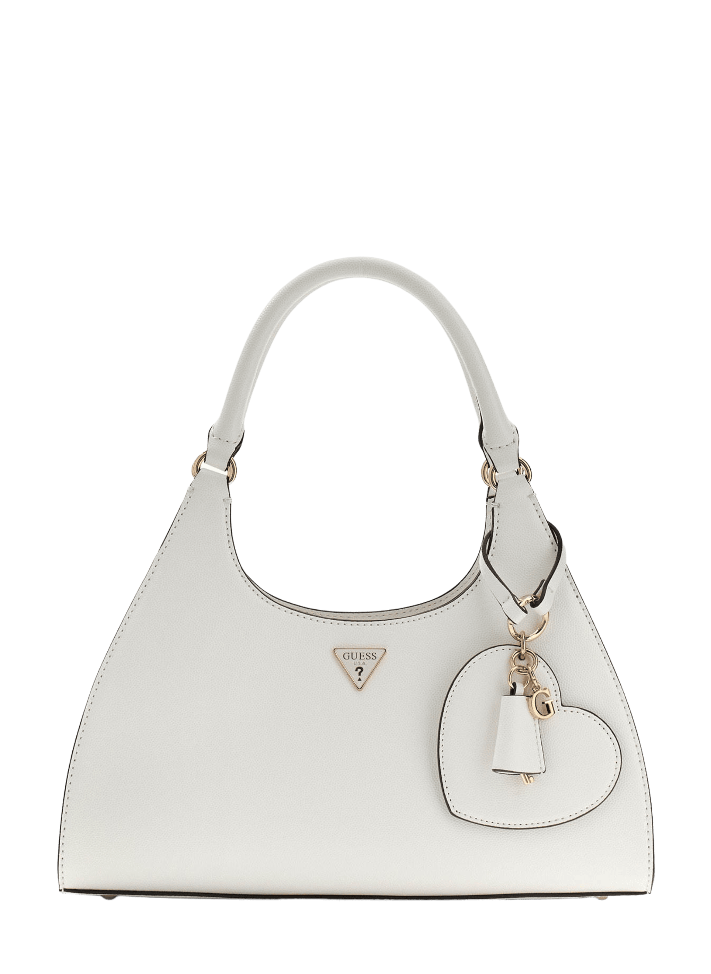 Borsa a tracolla Isobel con tracolla removibile GUESS Bianco