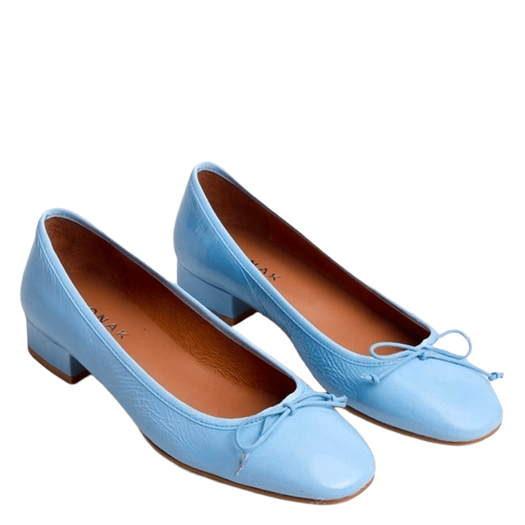 Ballerines en cuir vernis dadou JONAK Bleu