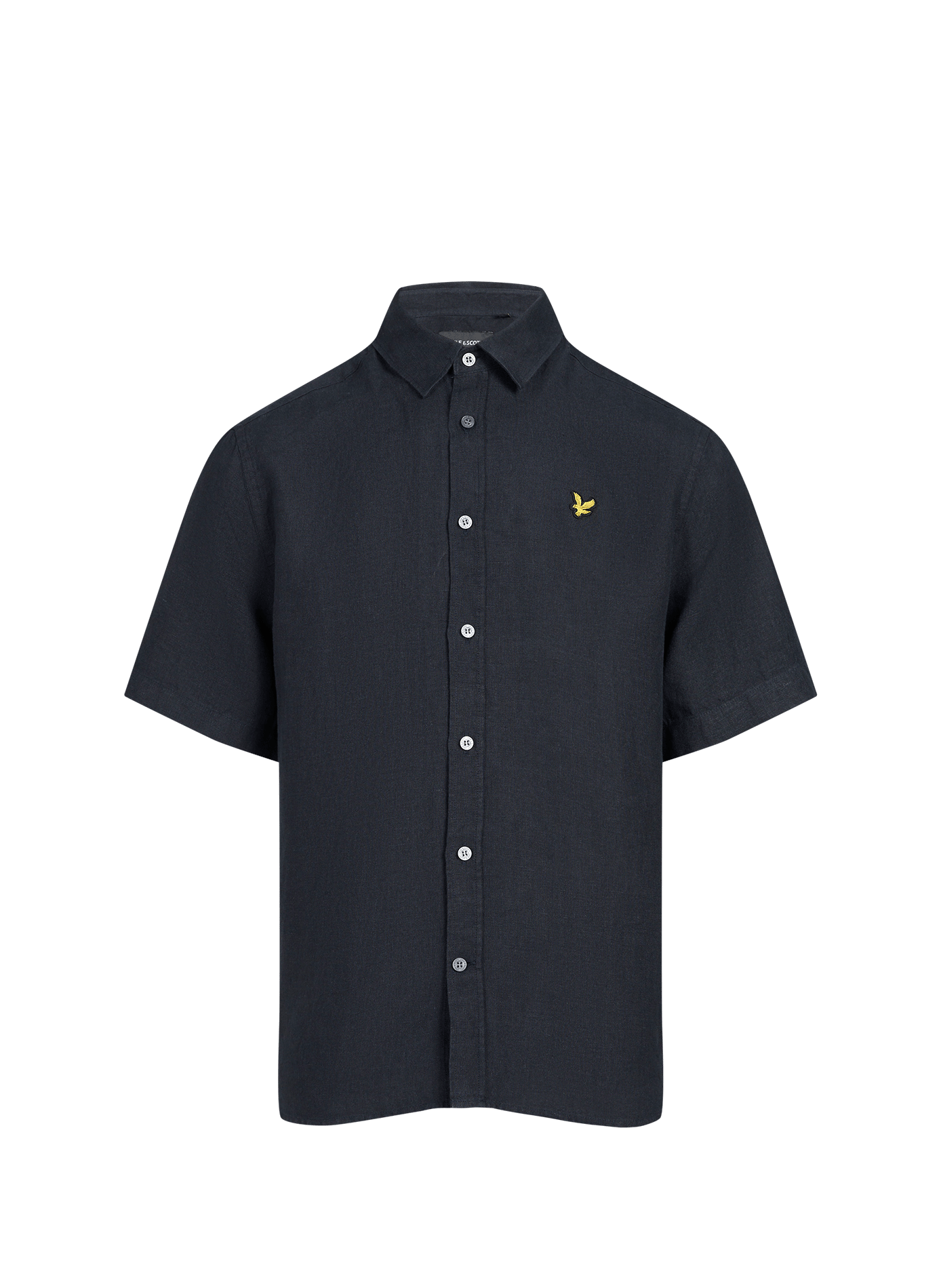 Chemise manches courtes en lin et coton LYLE & SCOTT Bleu
