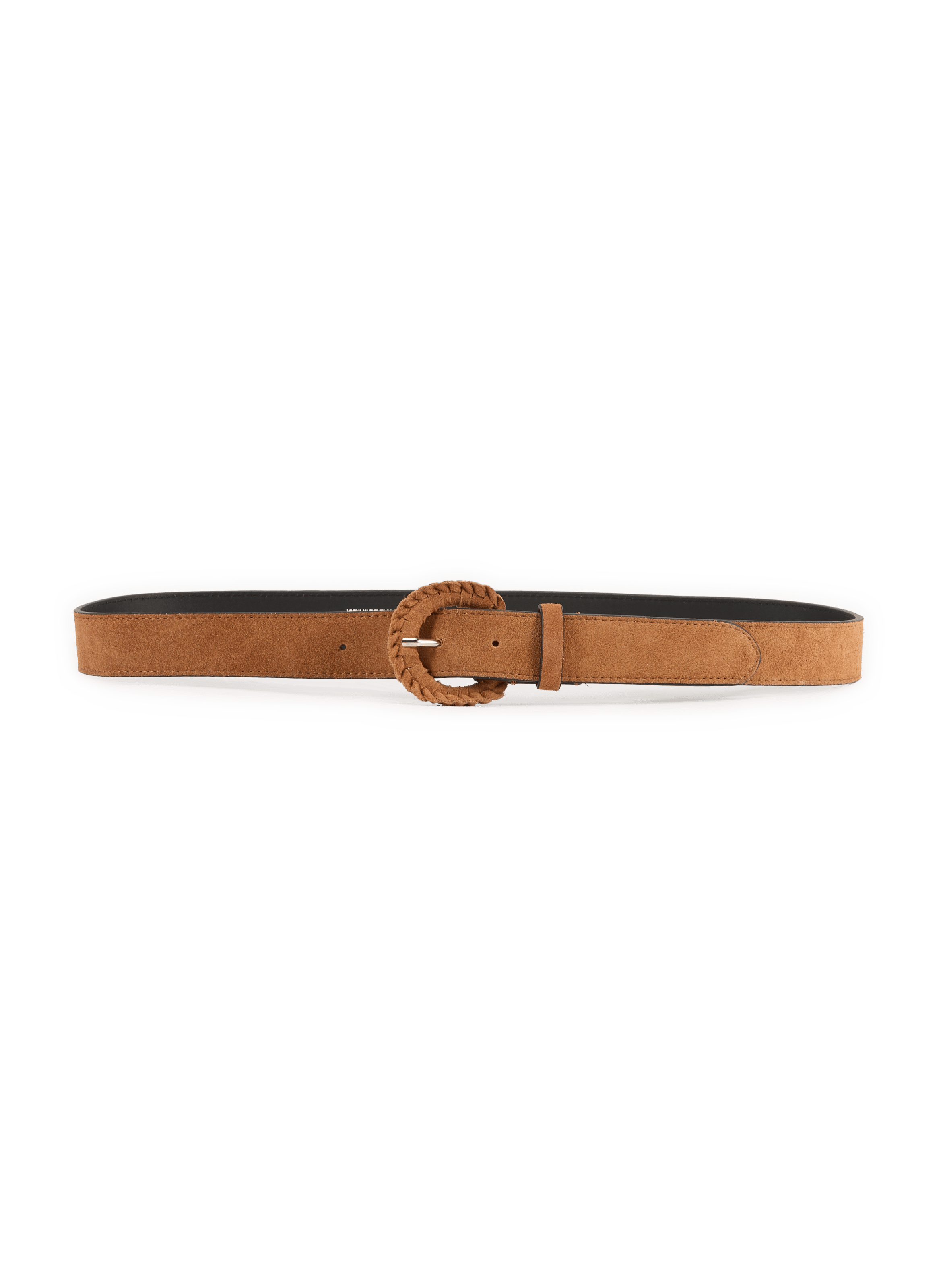 Vilana suede leather belt VILA Brown