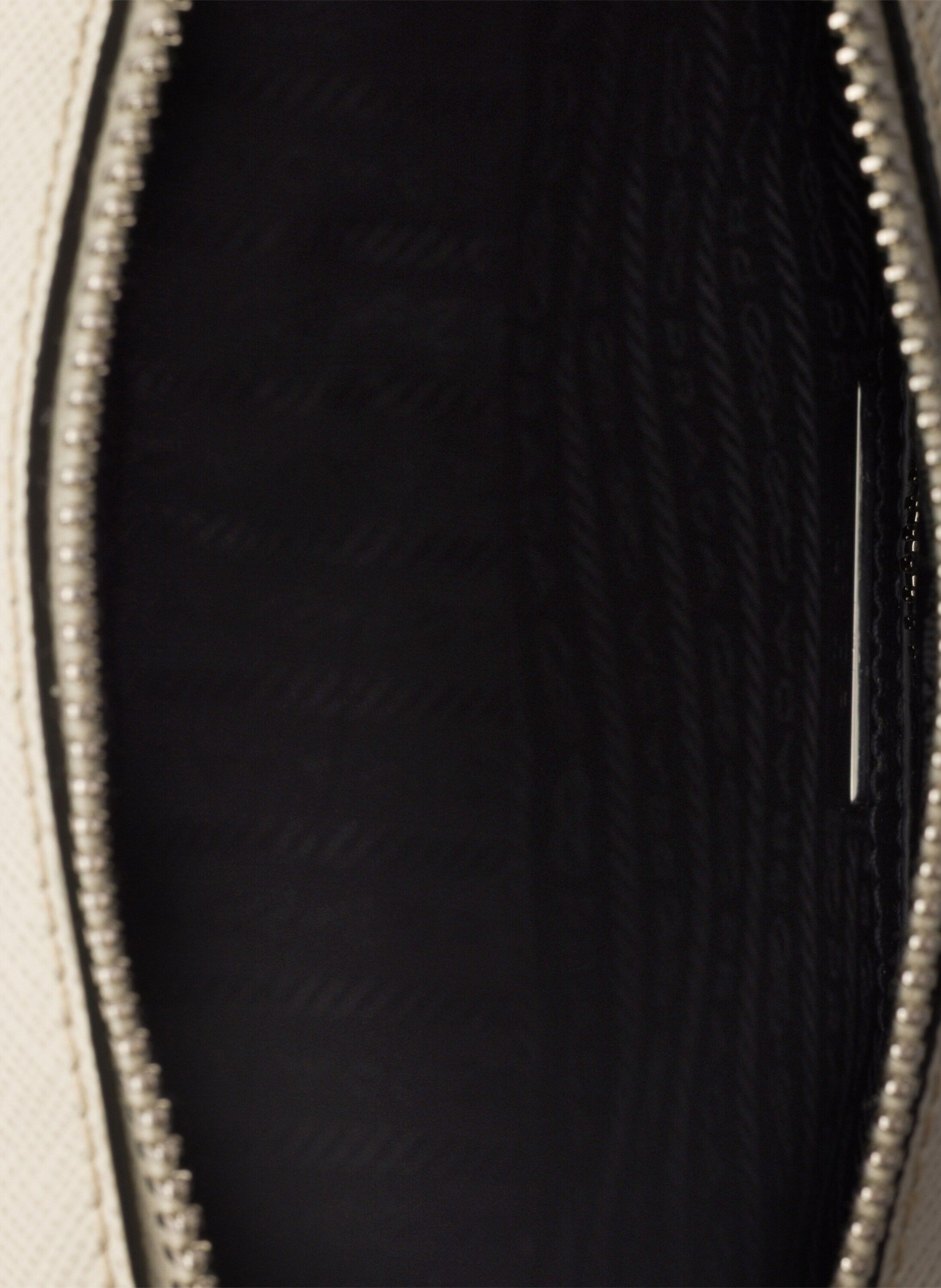 Sac porté épaule en cuir saffiano Beige