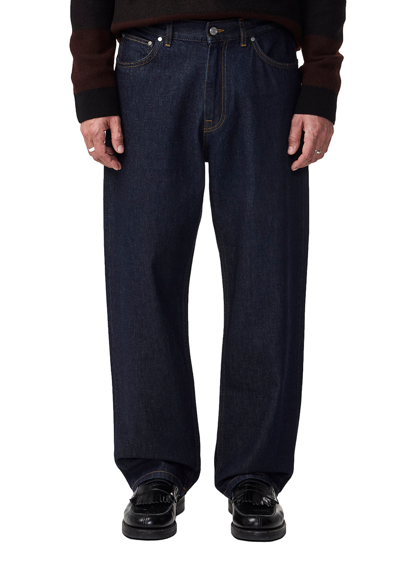 Weite Baumwolljeans NN.07 Blau