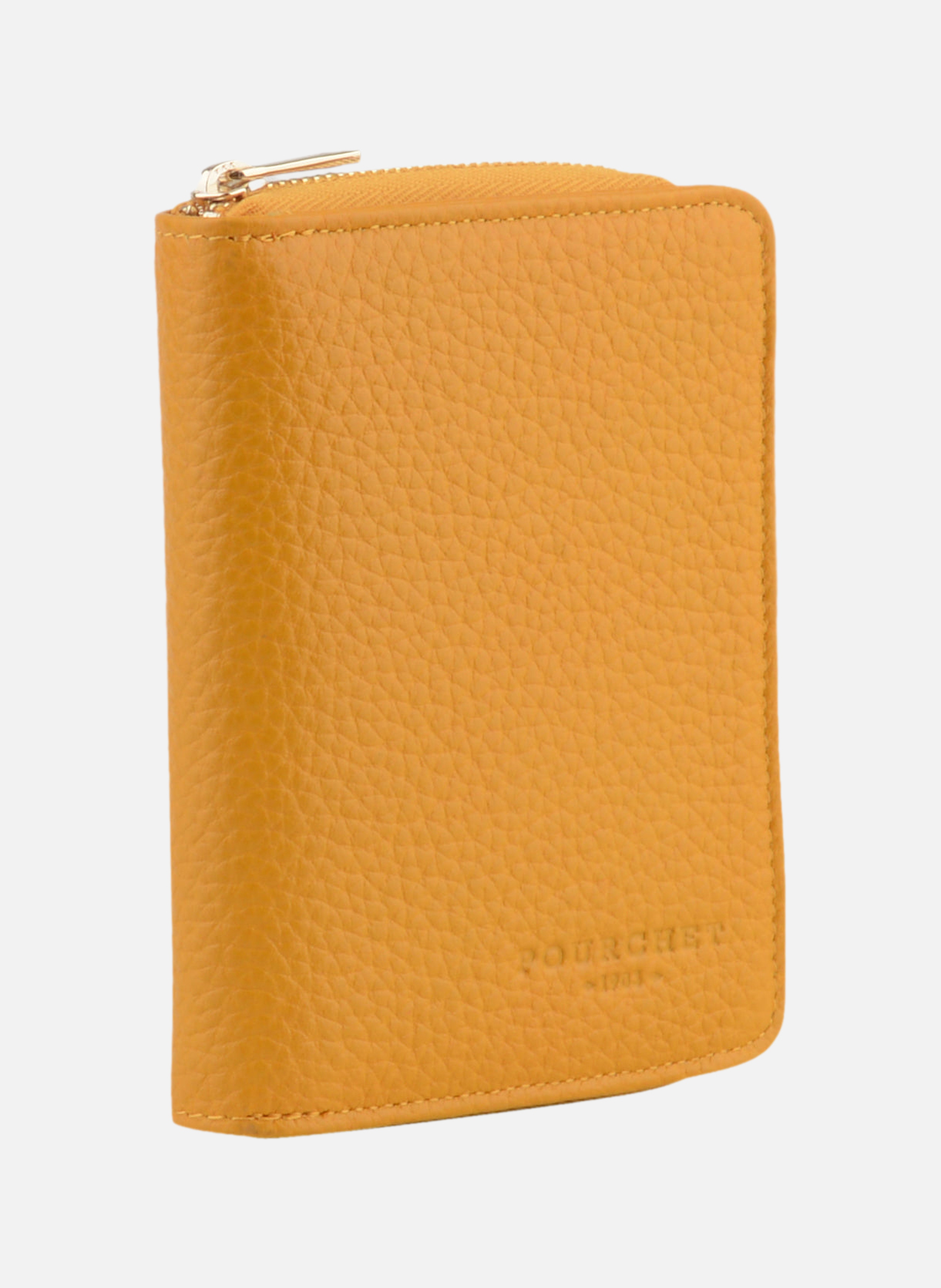 Club | portefeuille mm en cuir de vachette POURCHET Jaune