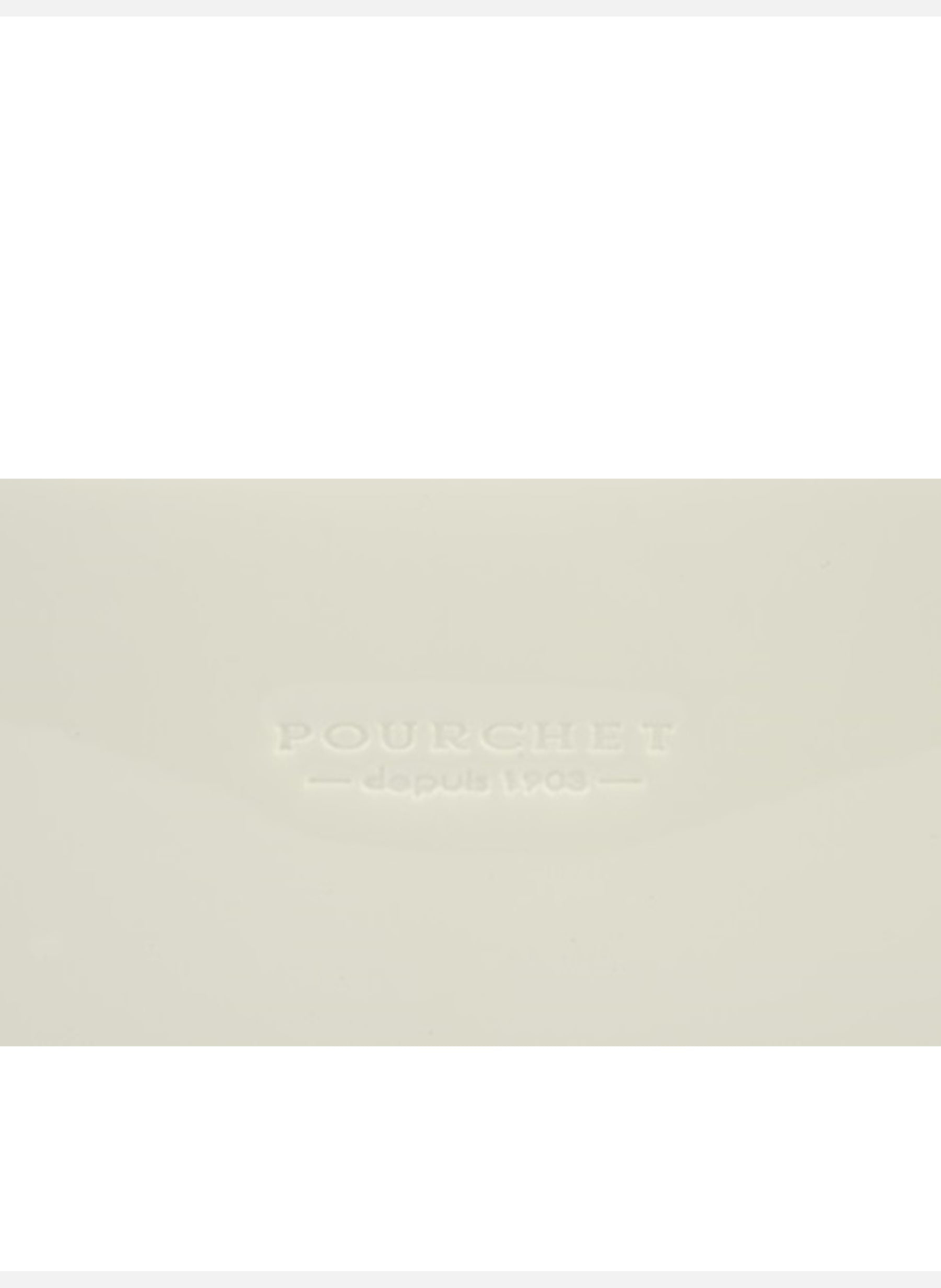 Cassetta vernis | sac porté épaule en cuir de vachette | Blanc POURCHET Femme