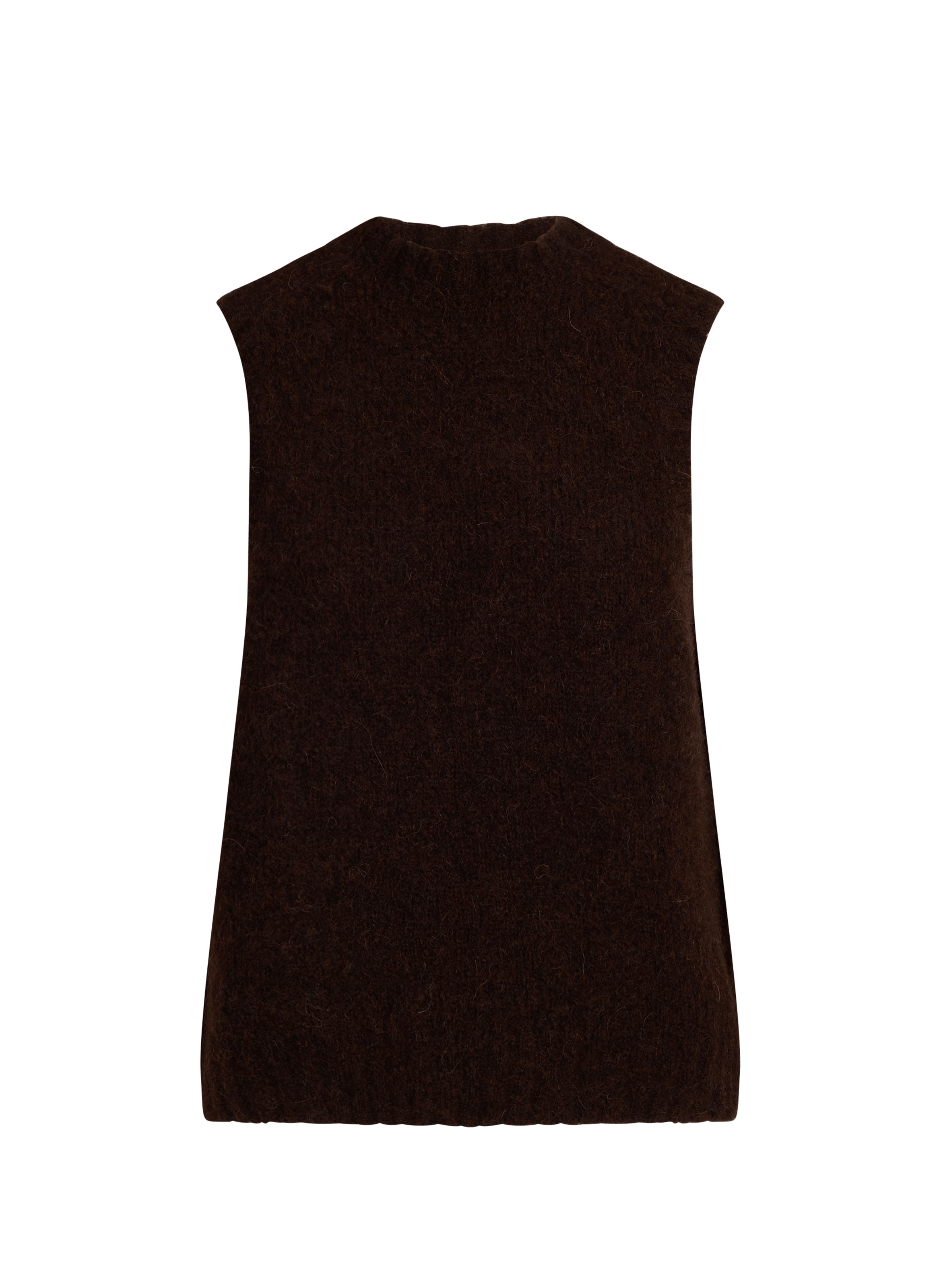 Ärmelloser Pullover Bilet aus Alpaka-Mischgewebe SAISON 1865 Braun