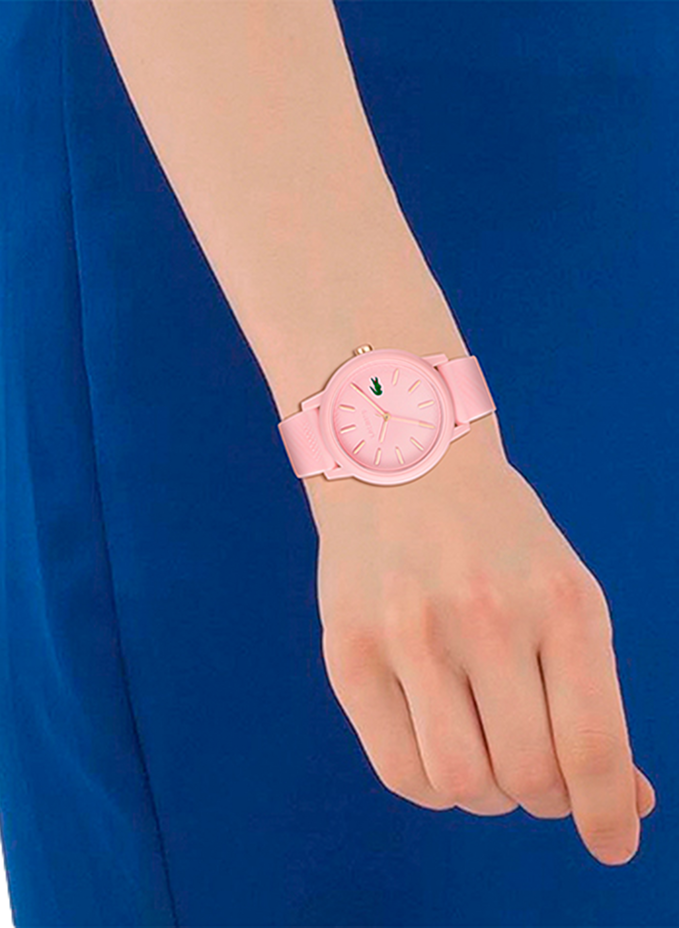 Quarz Uhr Lacoste.12.12 aus Harz LACOSTE MONTRES Rosa