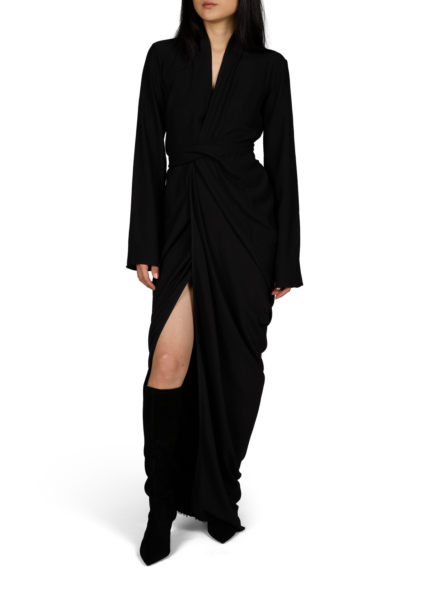 Wickelkleid RICK OWENS Schwarz