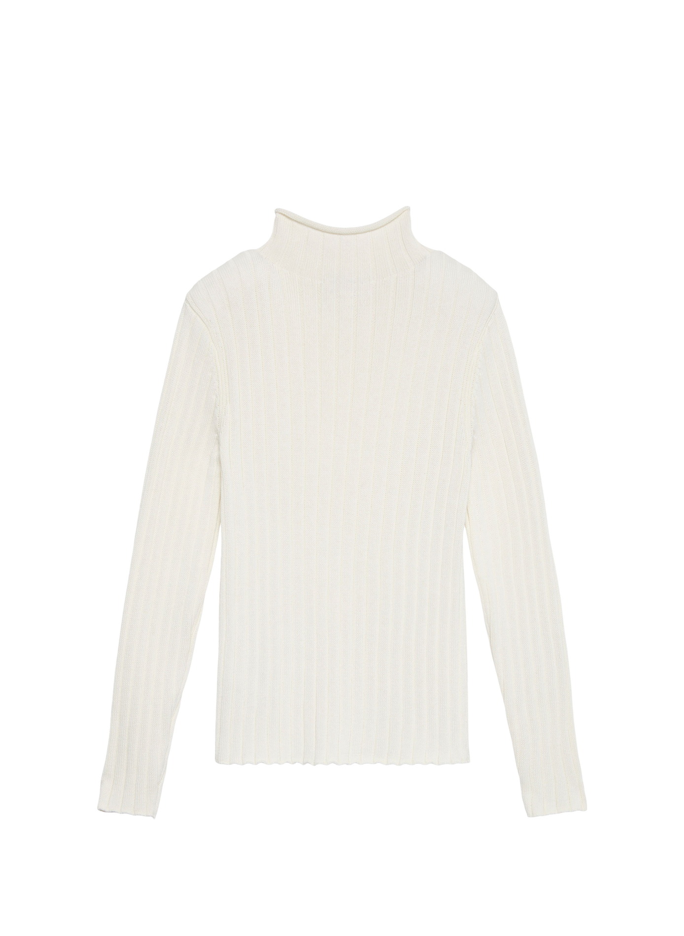 Cotton high-neck logo sweater CALVIN KLEIN Beige