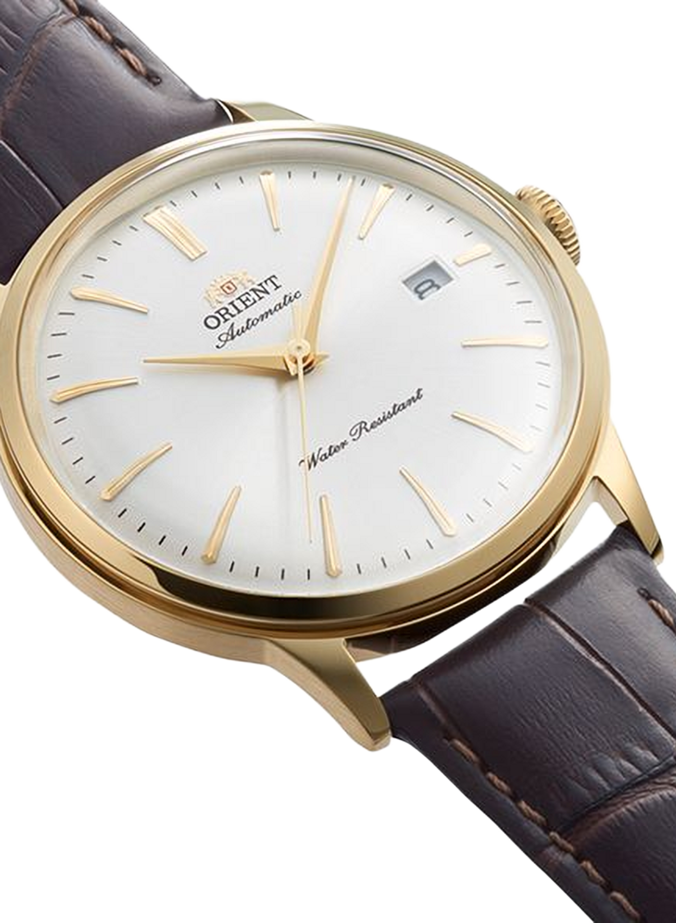 Automatische Bambino Uhr aus Leder ORIENT Golden