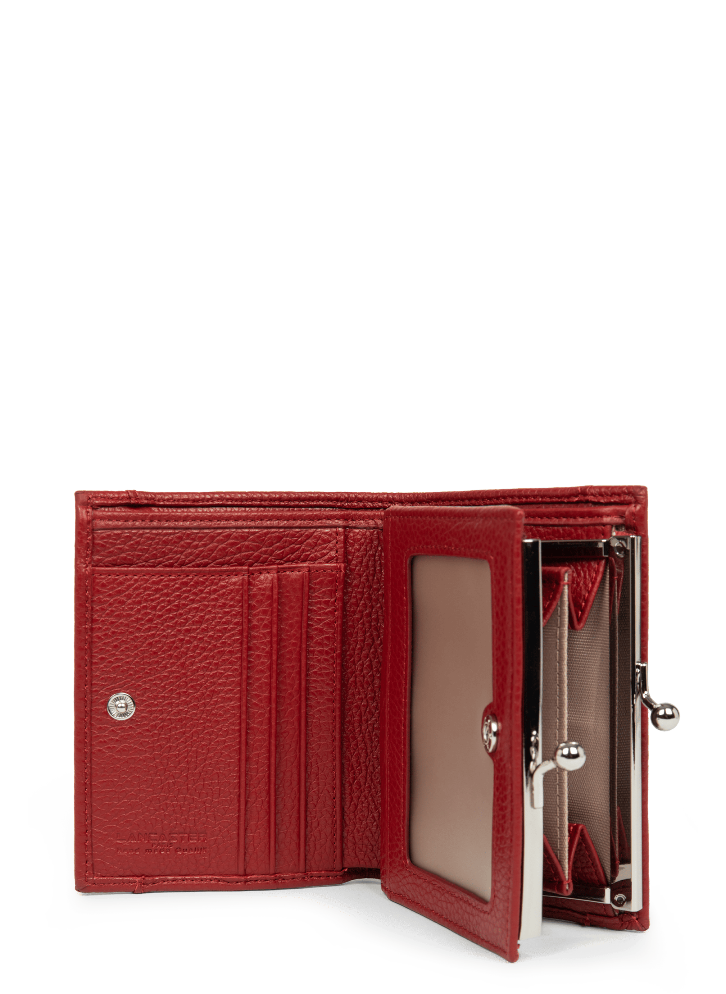 Porte-monnaie - foulonné pm | Rouge LANCASTER Femme