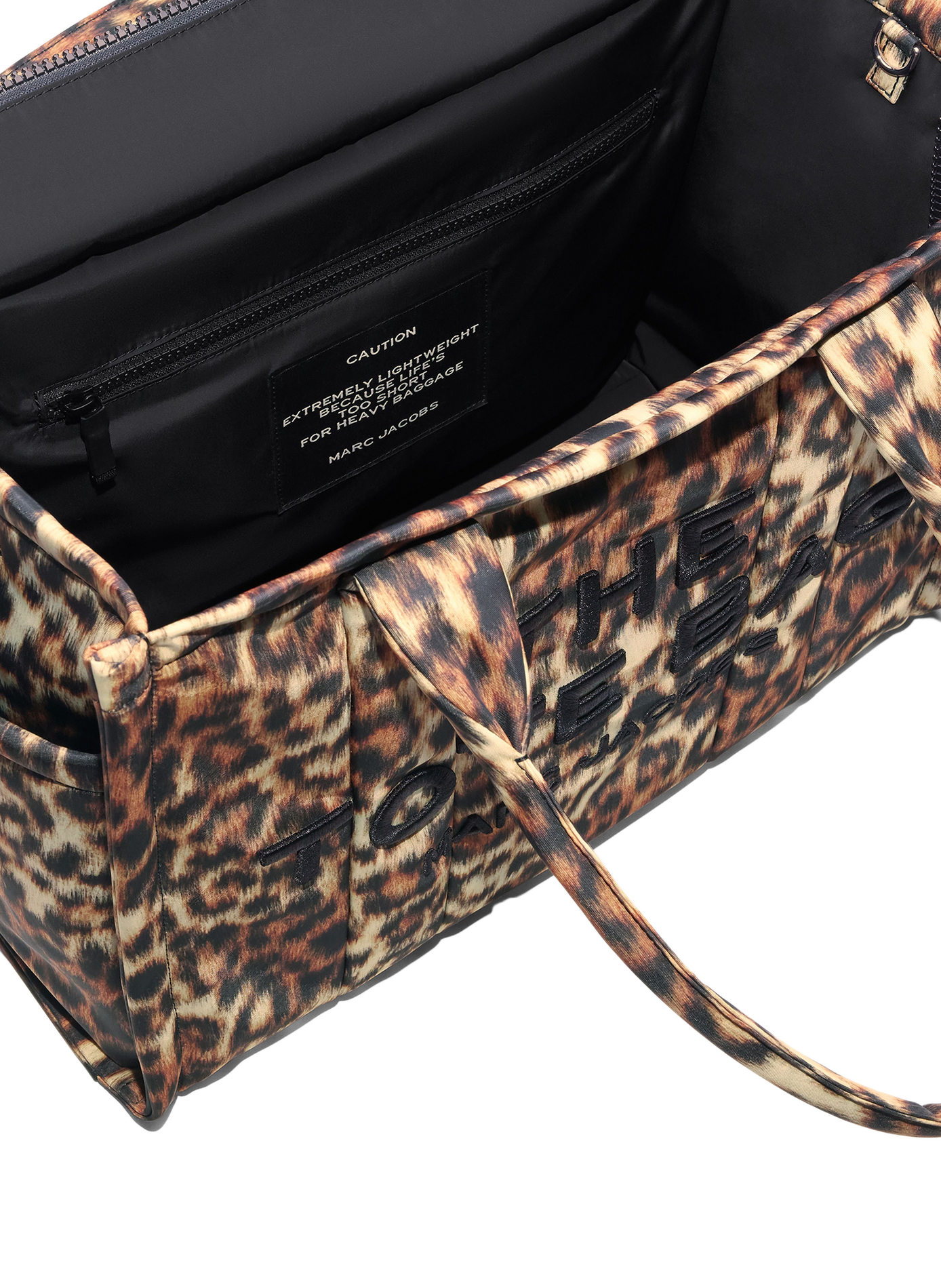 Borsa tote The Large Tote leopardato MARC JACOBS Marrone