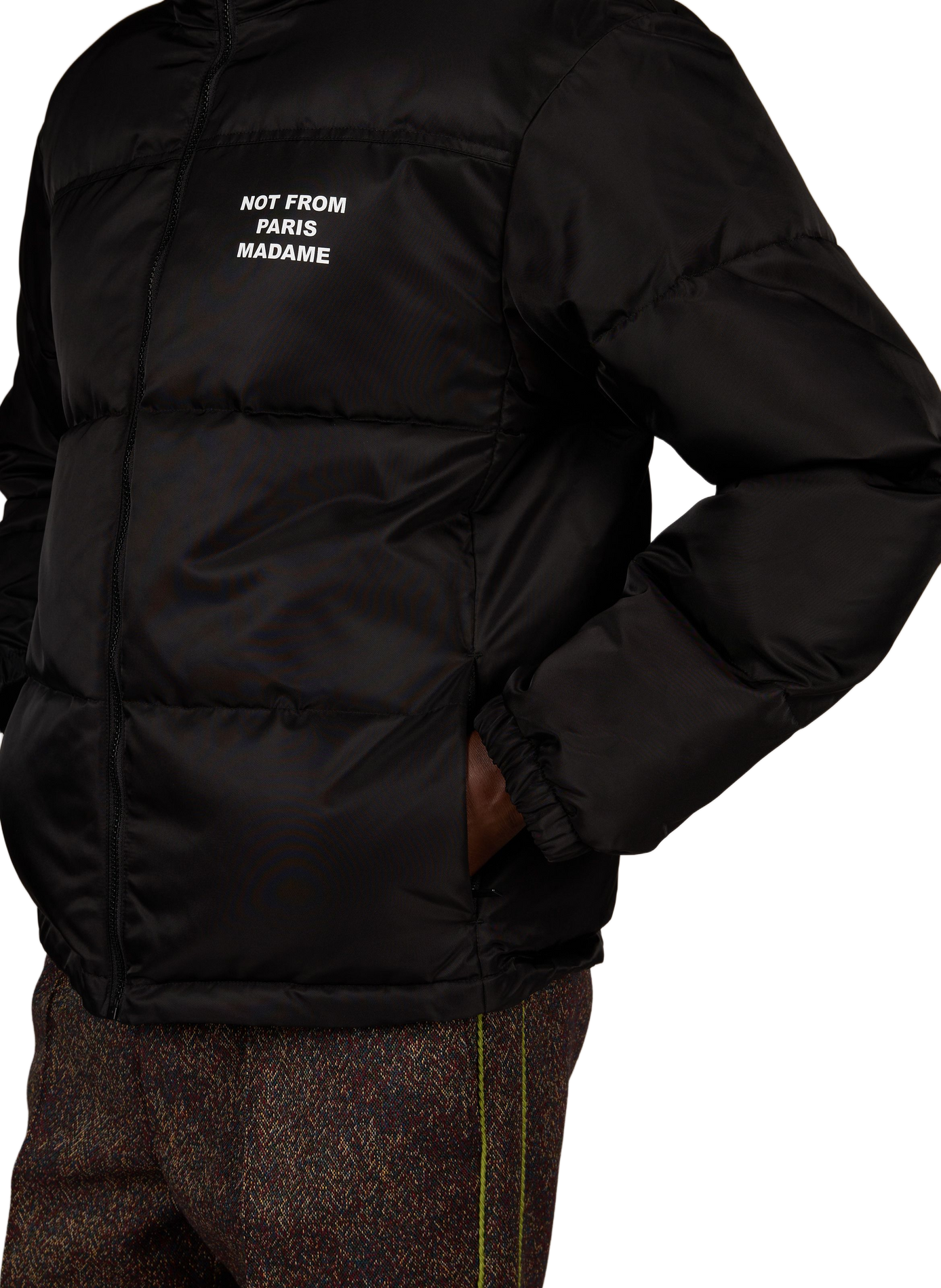 Casual high-neck puffer jacket DROLE DE MONSIEUR Black