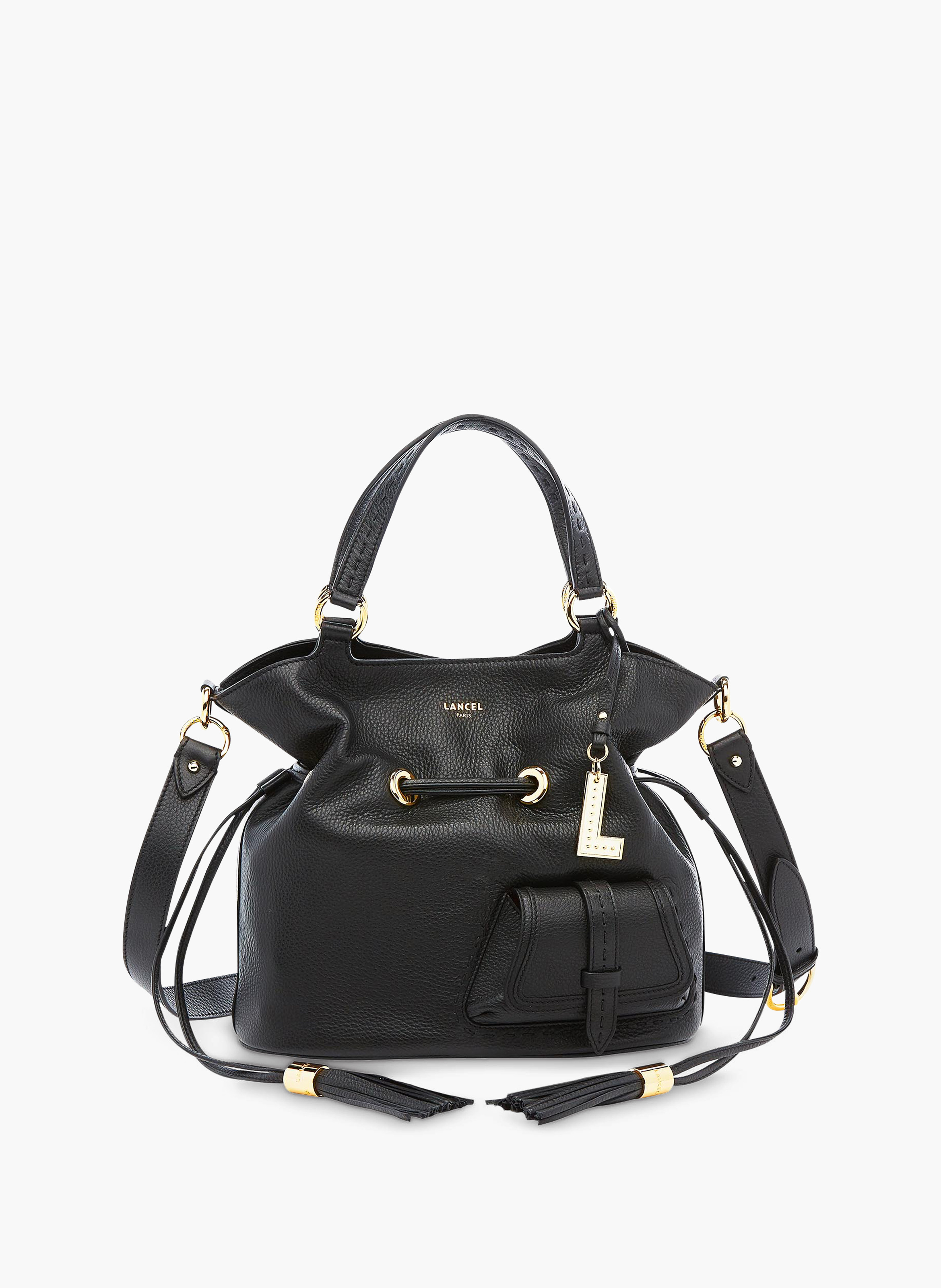 Handtas m eerste flirt van Lancel in leer.  Noir