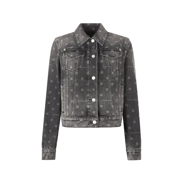 Veste en jean monogramme