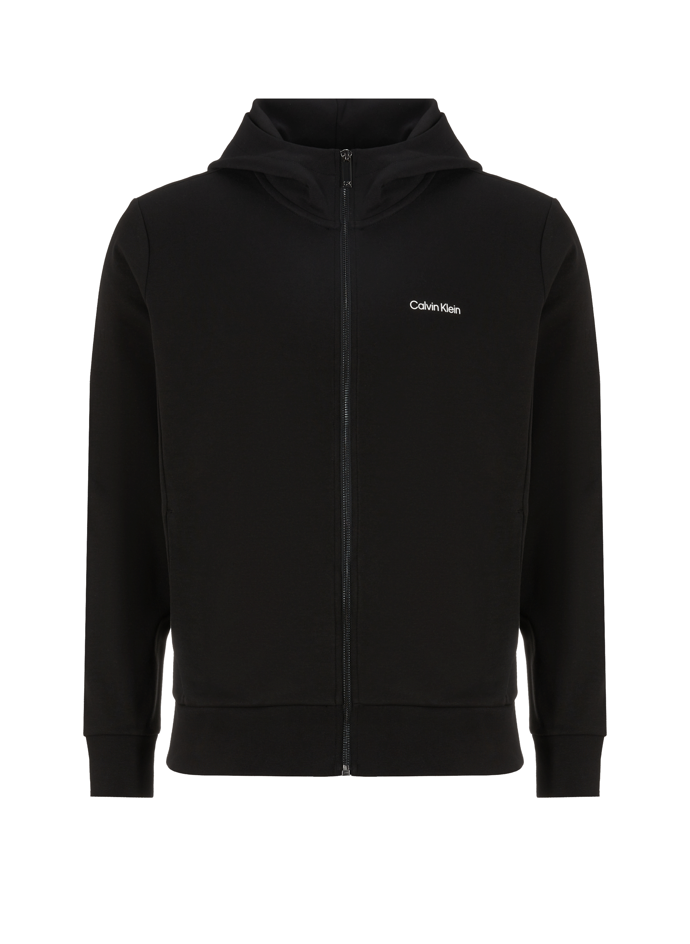 Hoodie zippé en coton mélangé