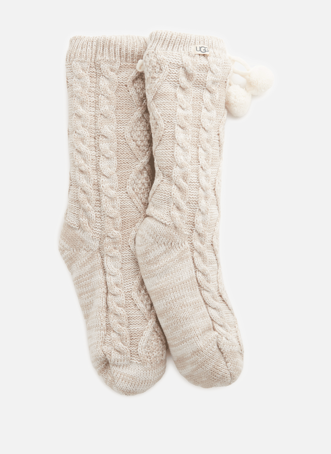 High knit fur-lined socks UGG