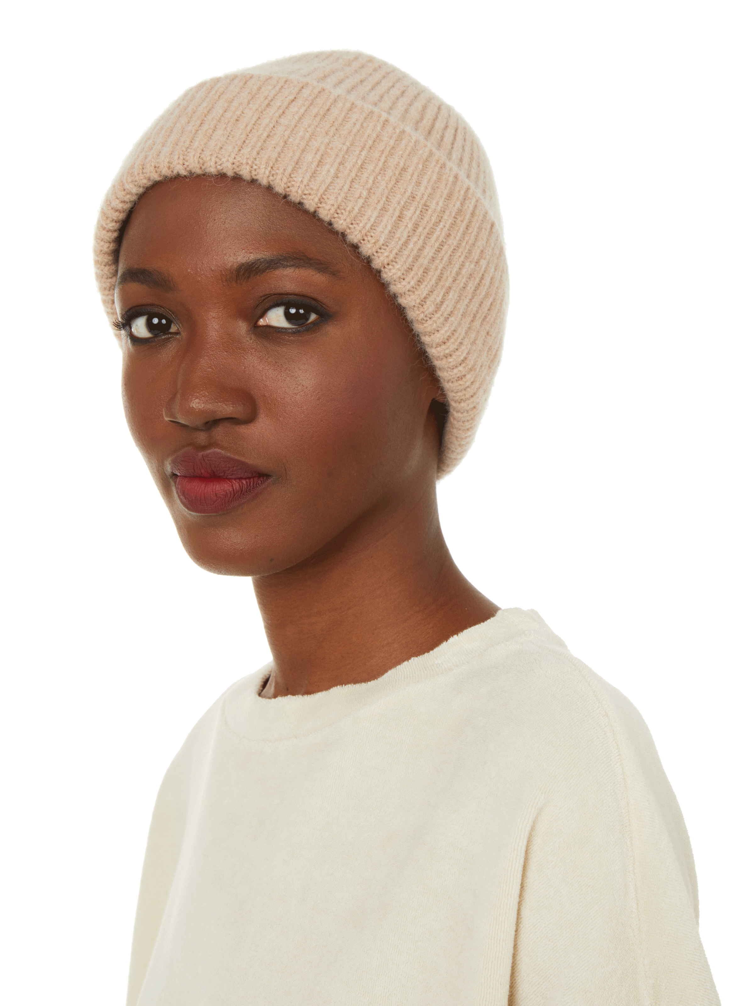 Bonnet en laine  MACKIE Beige