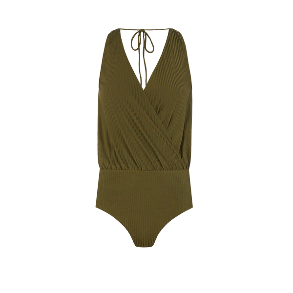 Albertine Calypso One-piece Swimsuit In Green