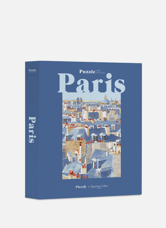 PIECELY x Quartier Libre - Puzzle Paris Blue