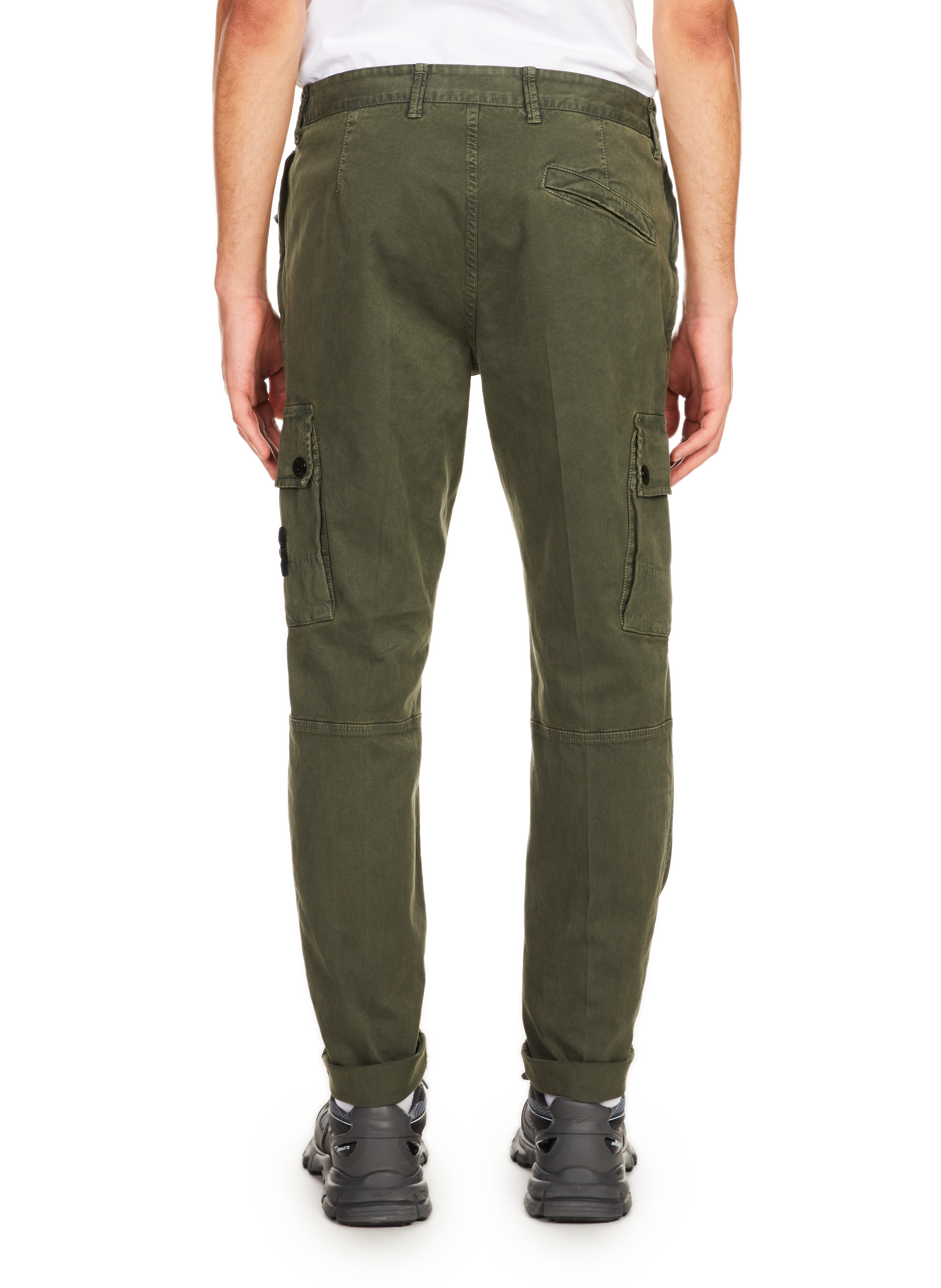 Cotton Cargo Pants STONE ISLAND Green