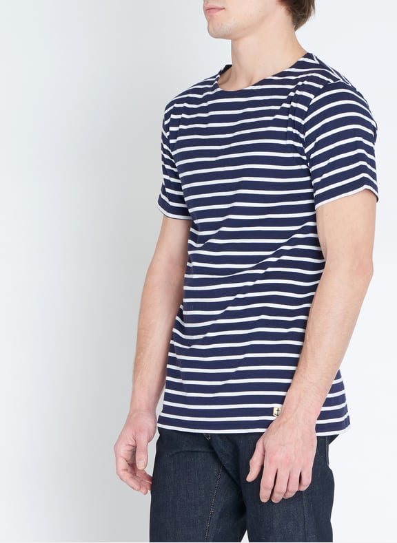 Tee-shirt col rond regular-fit en jersey de coton light Bleu by ARMOR-LUX ARMOR-LUX Tee-shirt col rond regular-fit en jersey de coton light Bleu