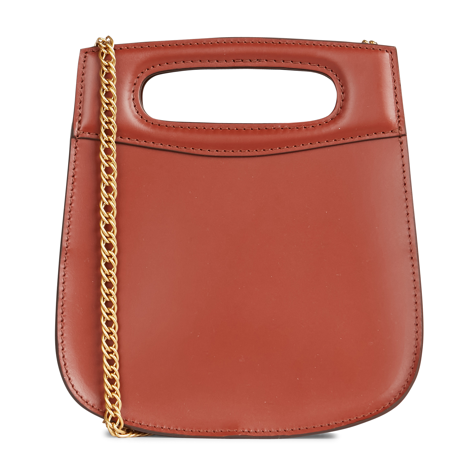 Sac bandoulière en cuir cheri mini SOEUR Marron