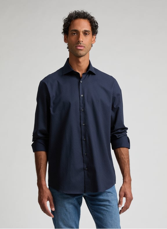 Chemise en coton Bleu by CALVIN KLEIN CALVIN KLEIN Chemise en coton Bleu