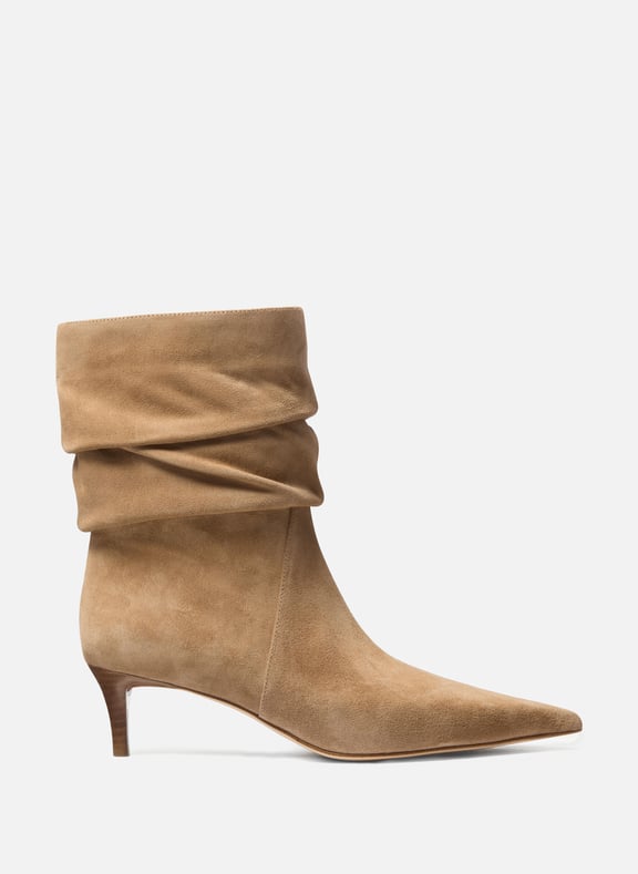 Bottines en cuir suédé Dawn Marron by MICHAEL KORS MICHAEL KORS Bottines en cuir suédé Dawn Marron