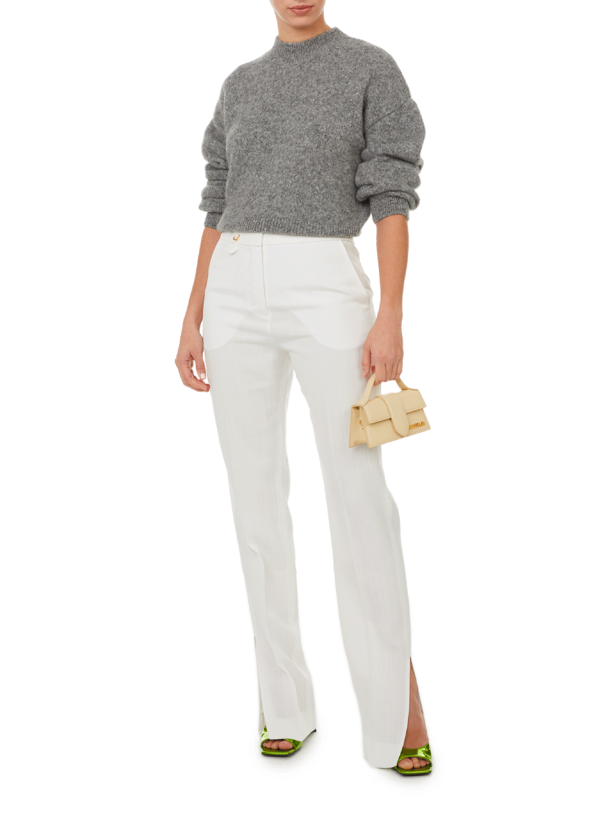 Pull La Maille en laine mélangée JACQUEMUS Gris