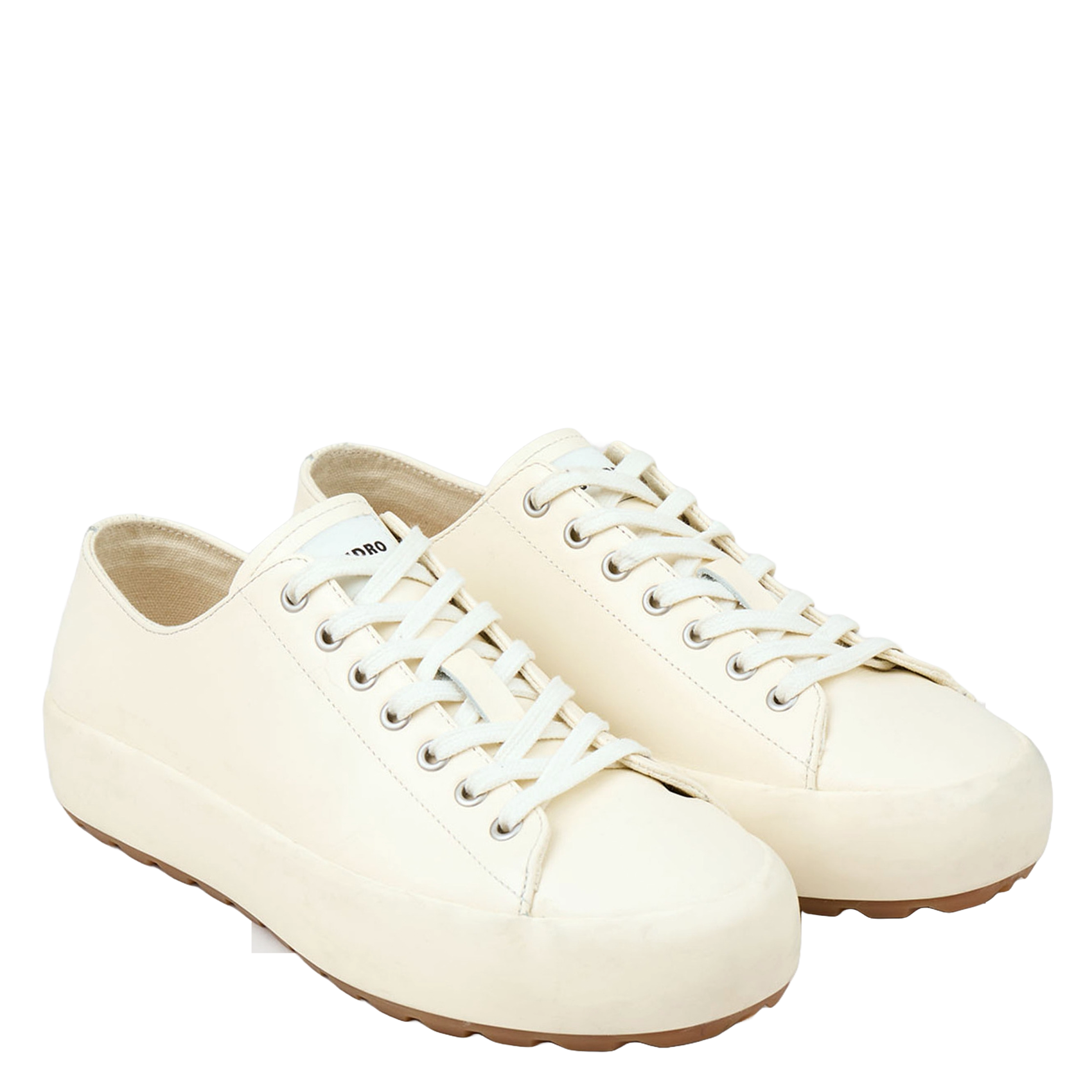 Baskets basses en cuir SANDRO Blanc