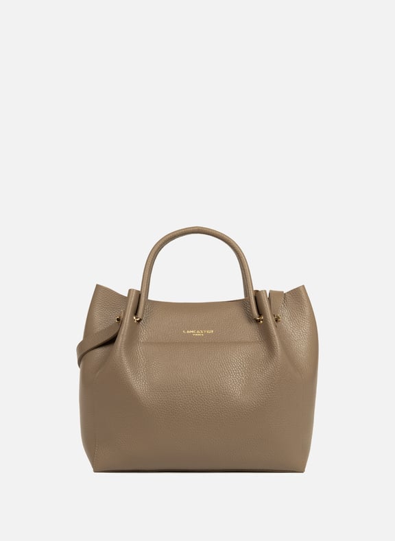 Sac cabas épaule - foulonné double Marron by LANCASTER LANCASTER Sac cabas épaule - foulonné double Marron