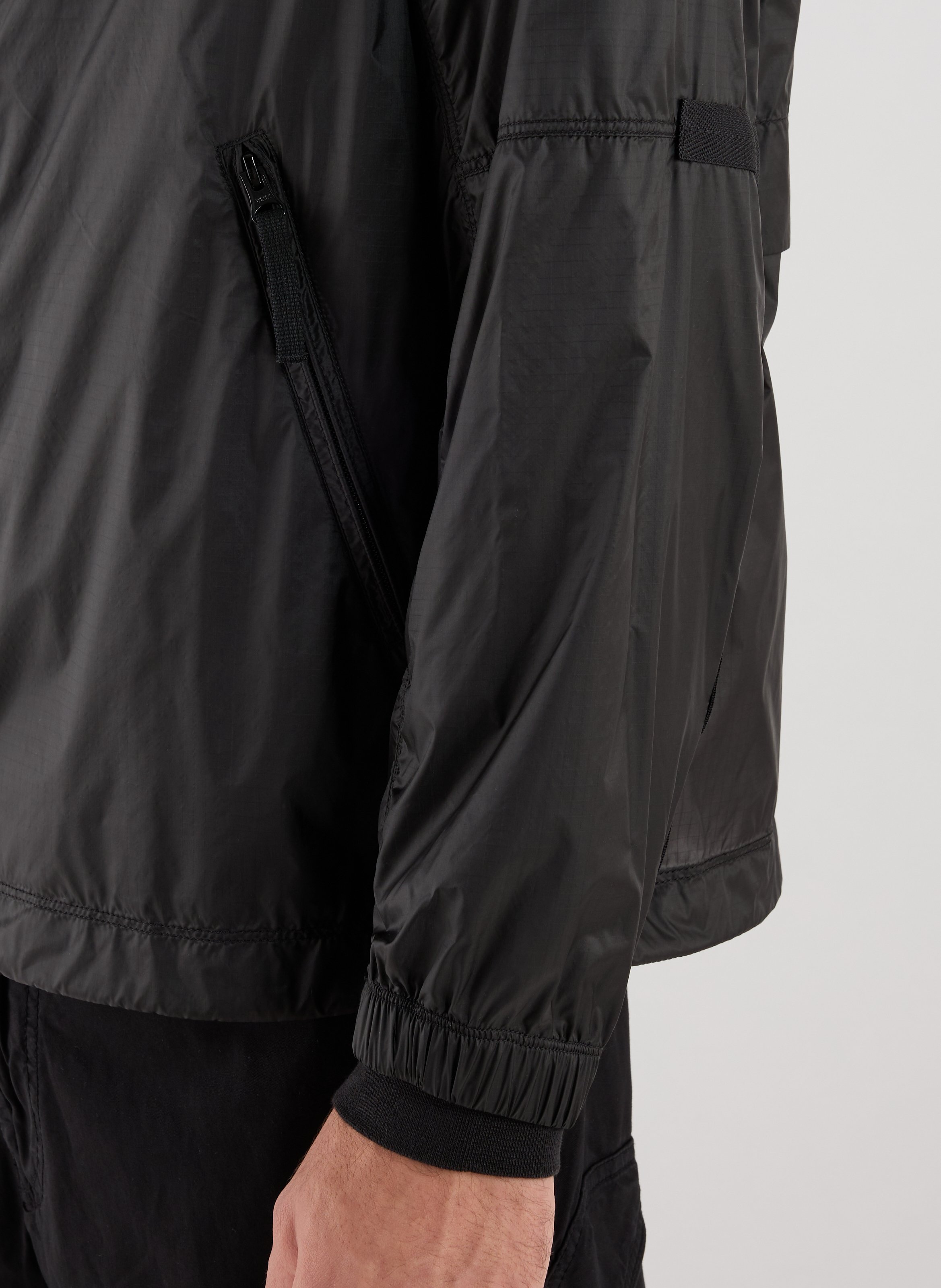 Recycled polyester-blend windbreaker jacket STONE ISLAND Grey