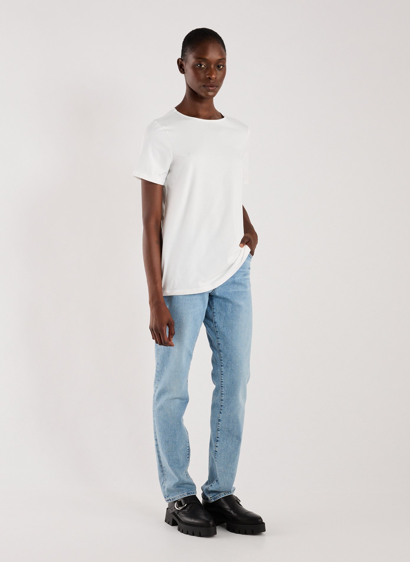 T-shirt en coton mélangé SLOGGI Blanc