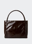 Sac cabas craquelé  Marron