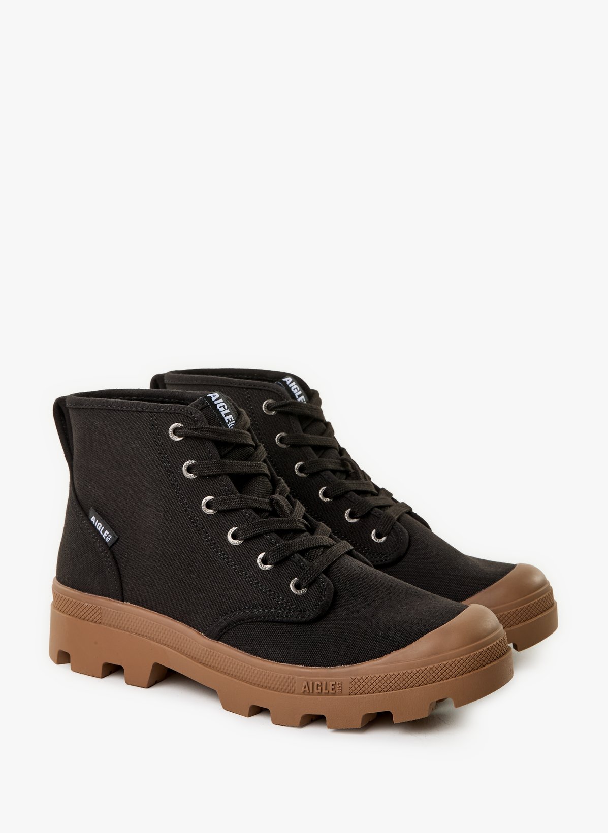 Aigle Baskets compensées en coton