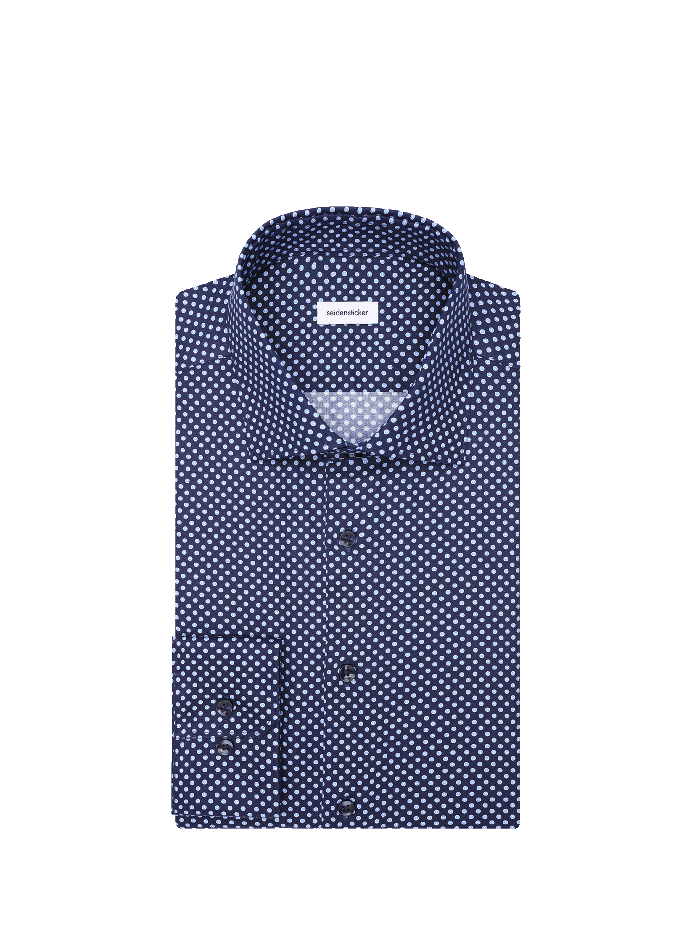 Cotton patterned shirt SEIDENSTICKER Blue