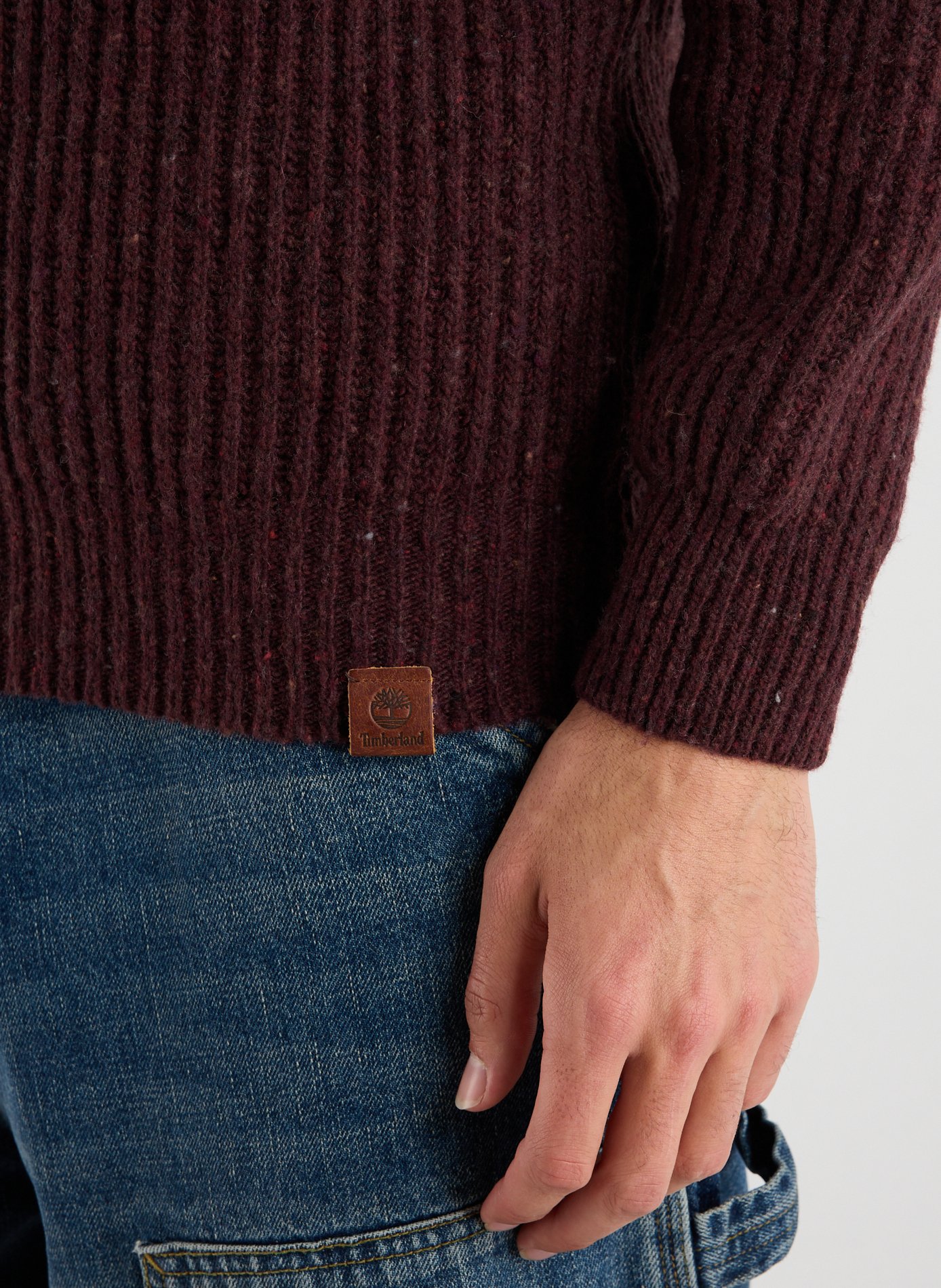 Mixed wool sweatshirt TIMBERLAND Red