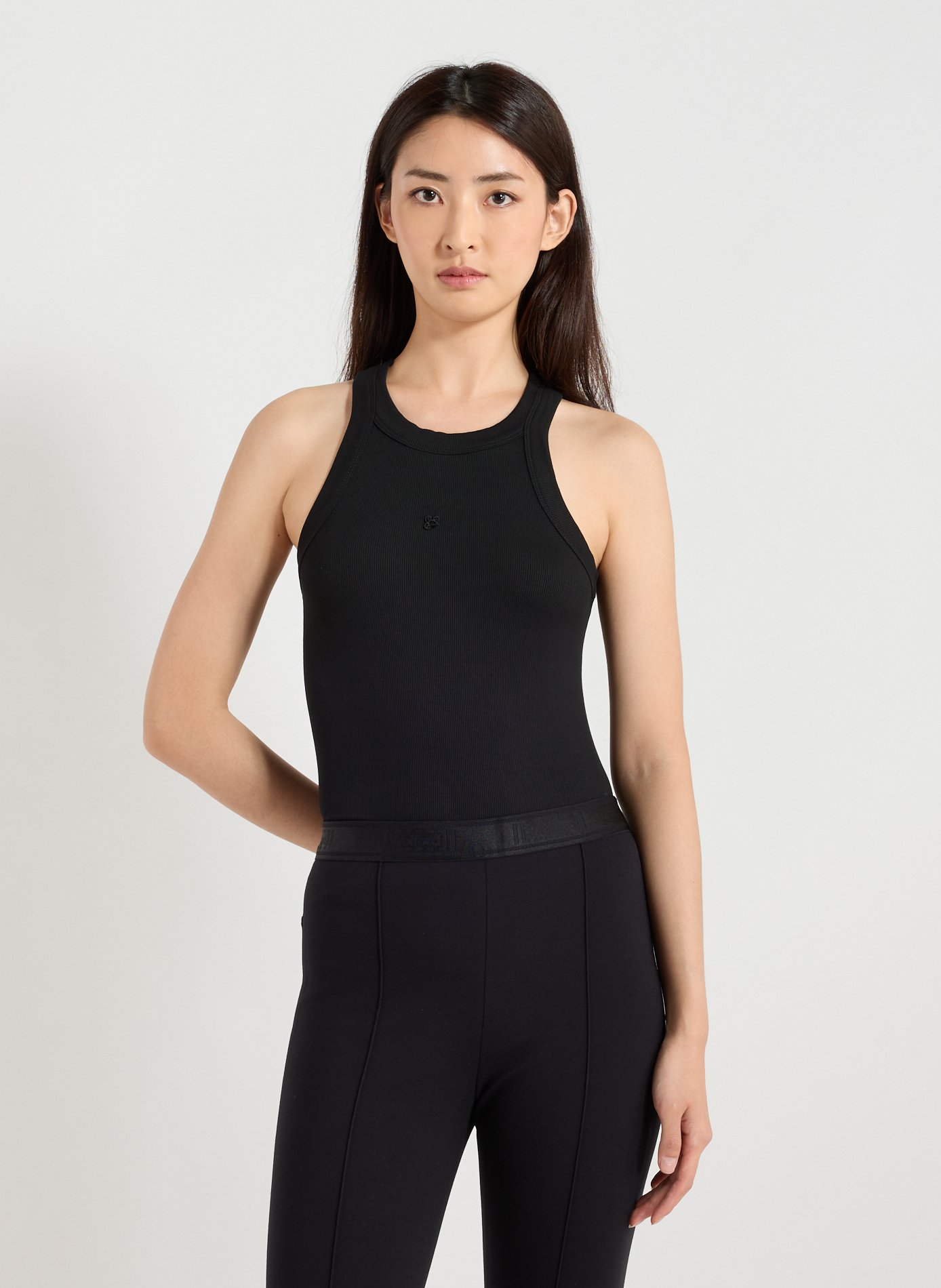 VANNINA VESPERINI Débardeur Audrey en coton Noir