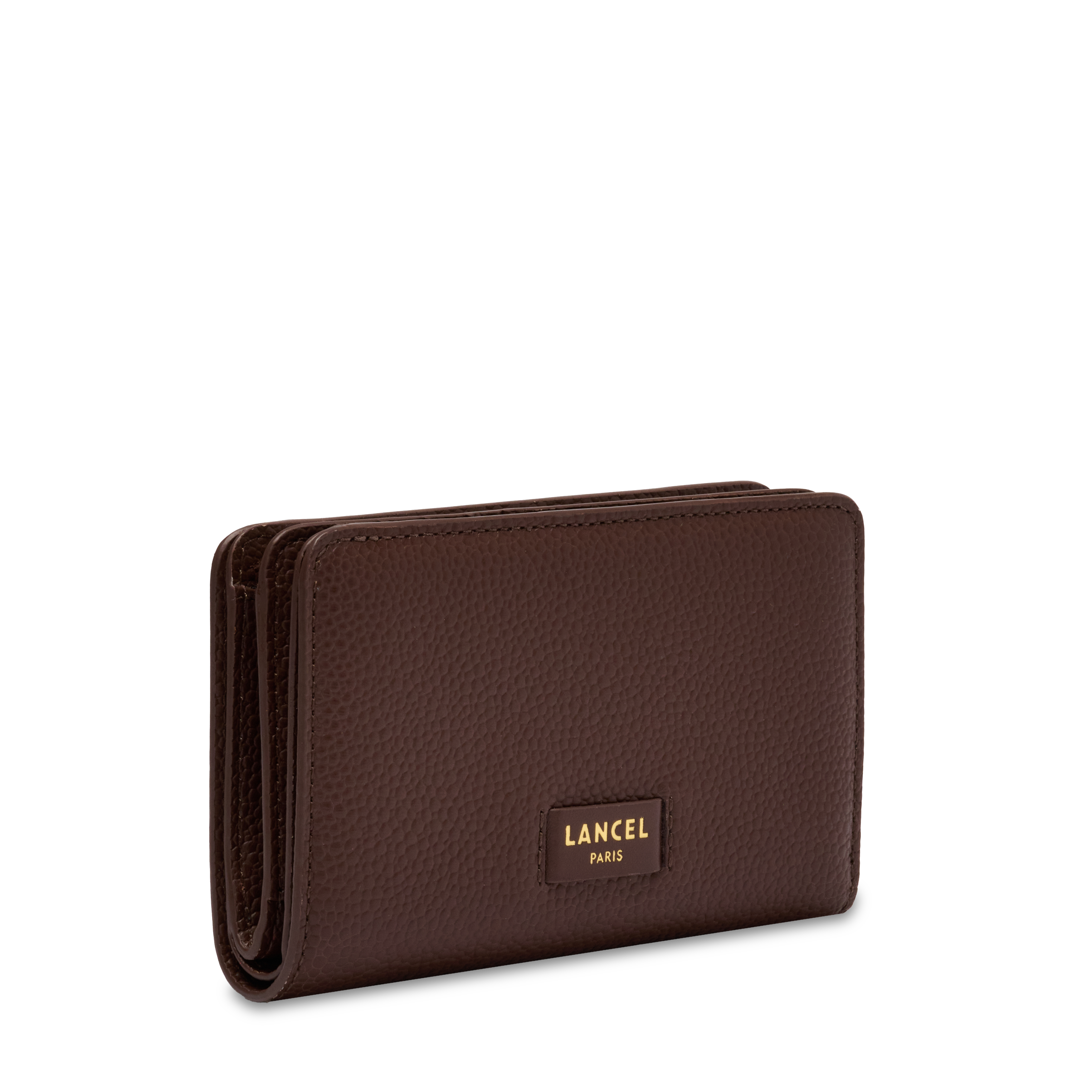 Portefeuille rectangulaire zippé ninon de lancel en cuir LANCEL Marron