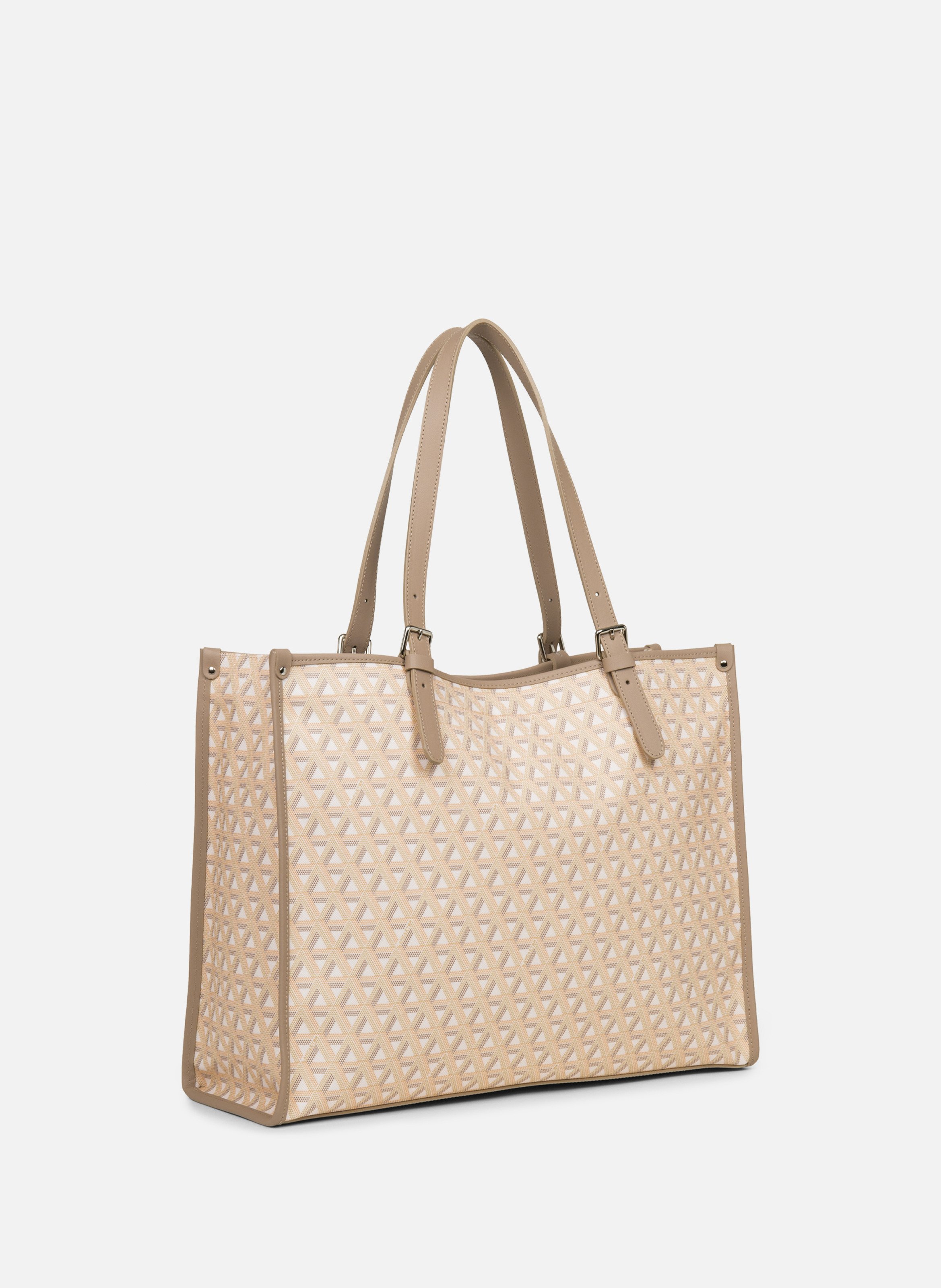 Grand sac cabas épaule - ikon LANCASTER Beige