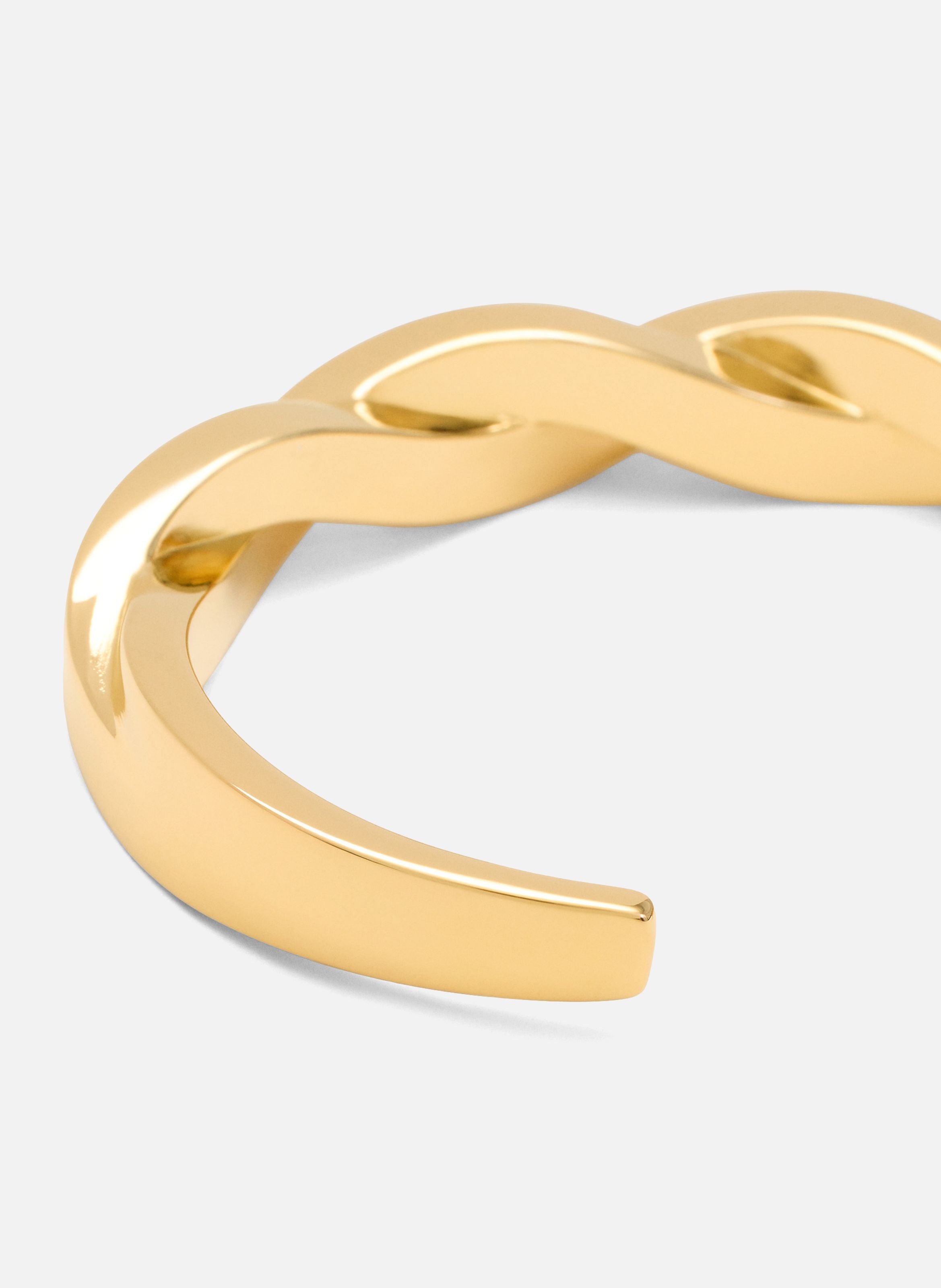 Bracelet tresse doré unisexe en laiton AMI PARIS Jaune